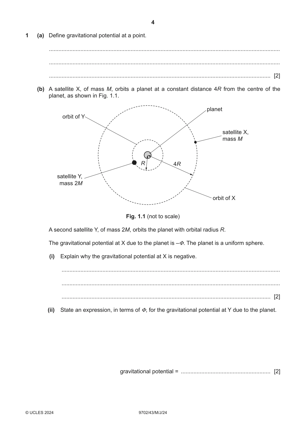 Cambridge A Level Physics 9702 2024 May/June Paper 4 · Variant 3 question paper, page 4 of 24