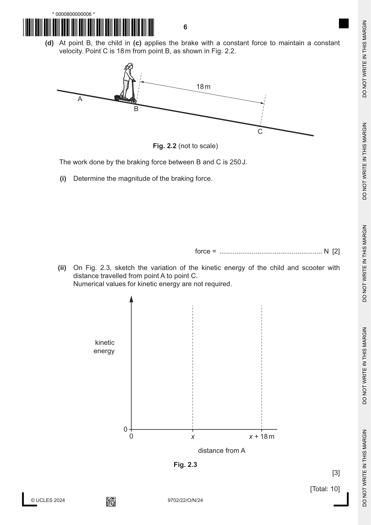 Cambridge A Level Physics 9702 2024 Oct/Nov Paper 2 · Variant 2 question paper, page 6 of 16