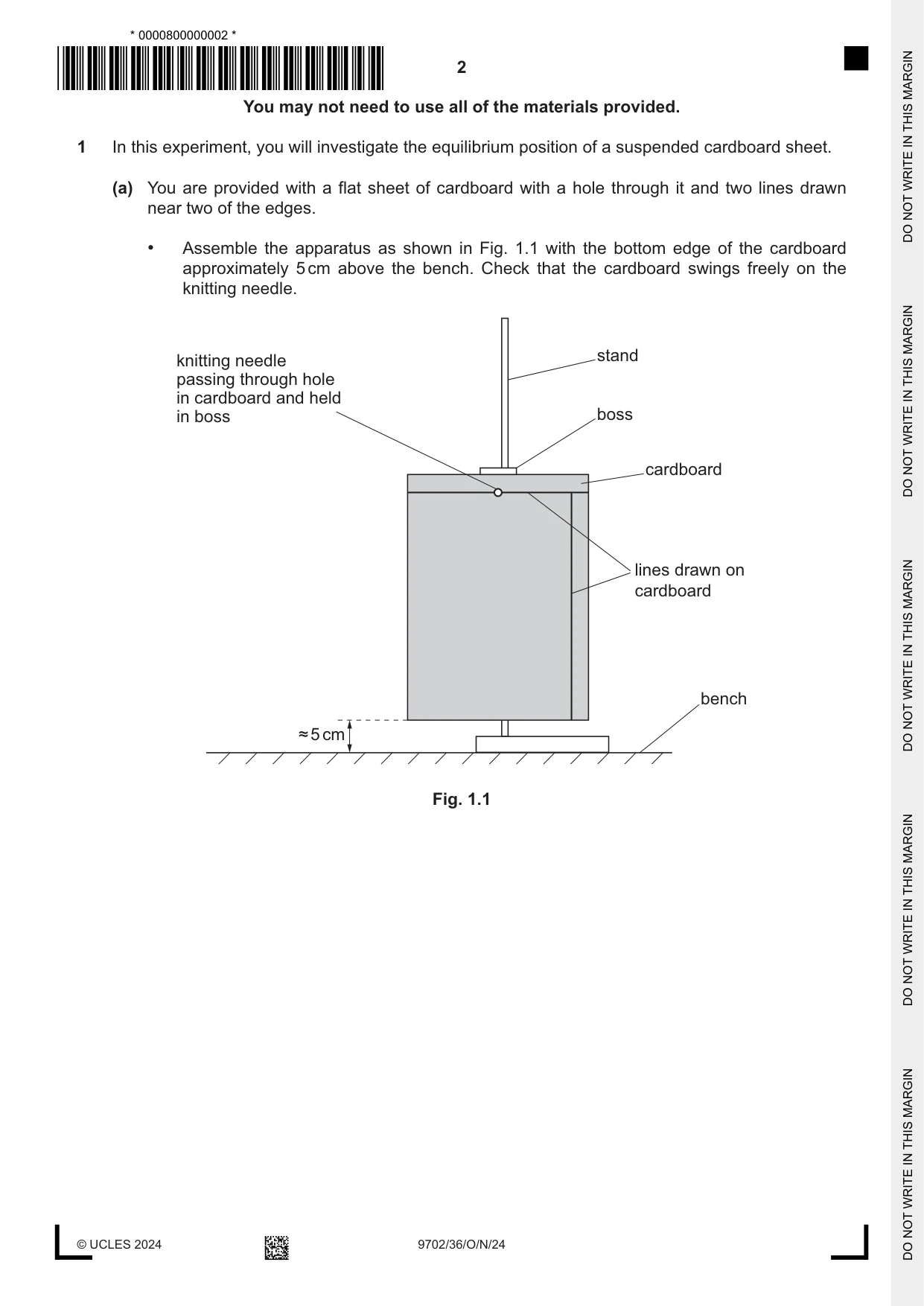 Cambridge A Level Physics 9702 2024 Oct/Nov Paper 3 · Variant 6 question paper, page 2 of 12