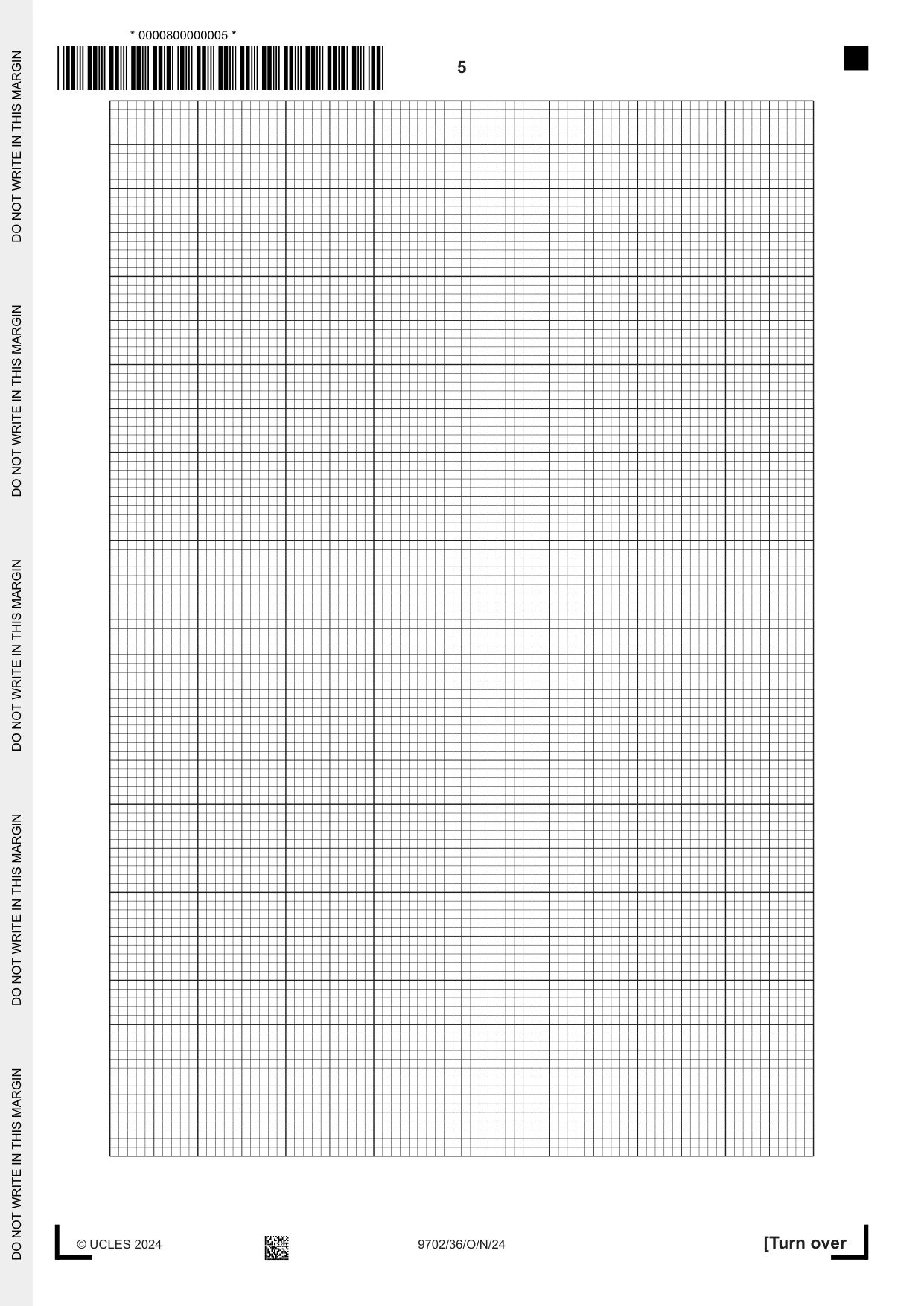 Cambridge A Level Physics 9702 2024 Oct/Nov Paper 3 · Variant 6 question paper, page 5 of 12