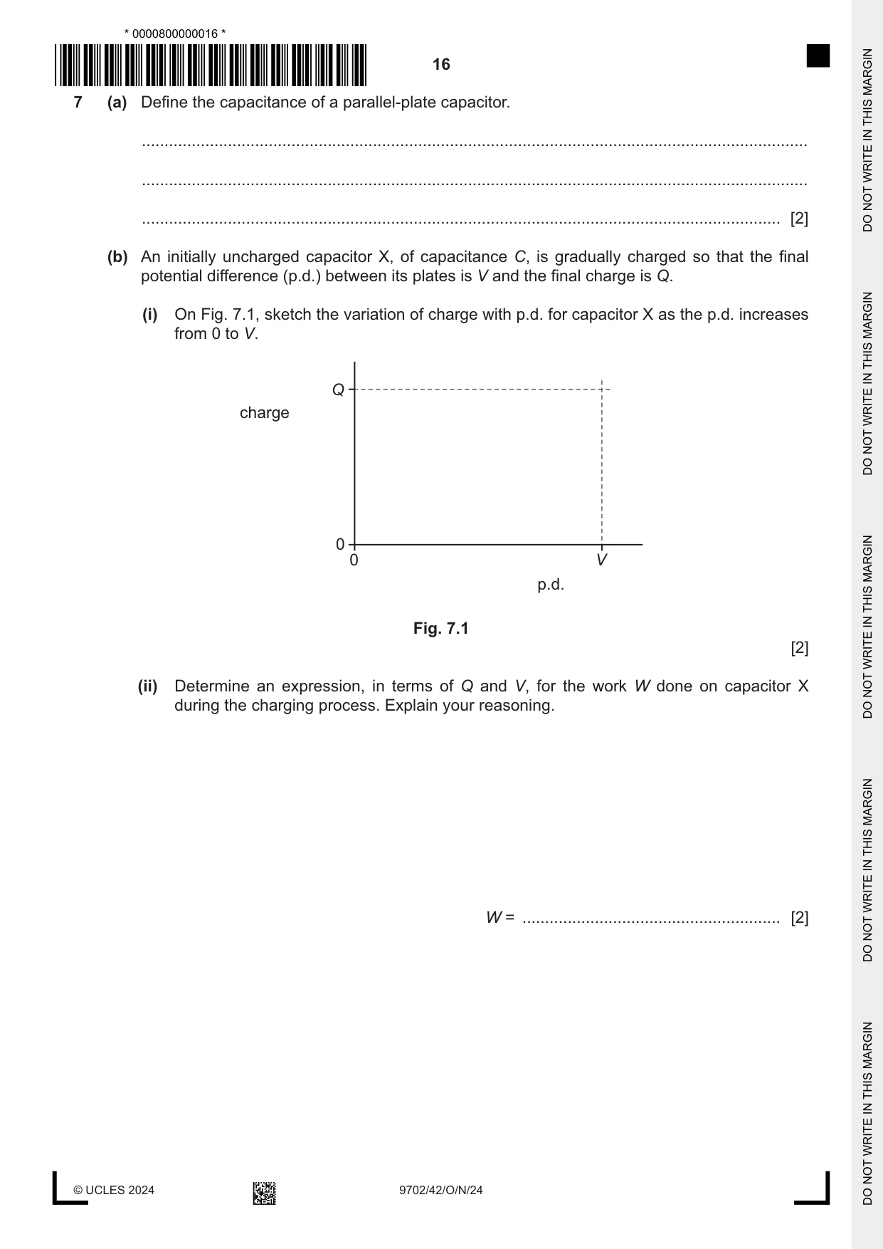 Cambridge A Level Physics 9702 2024 Oct/Nov Paper 4 · Variant 2 question paper, page 16 of 24