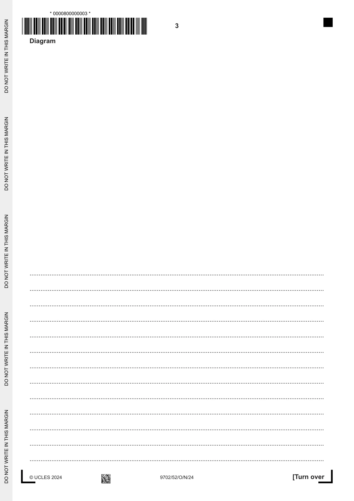 Cambridge A Level Physics 9702 2024 Oct/Nov Paper 5 · Variant 2 question paper, page 3 of 8