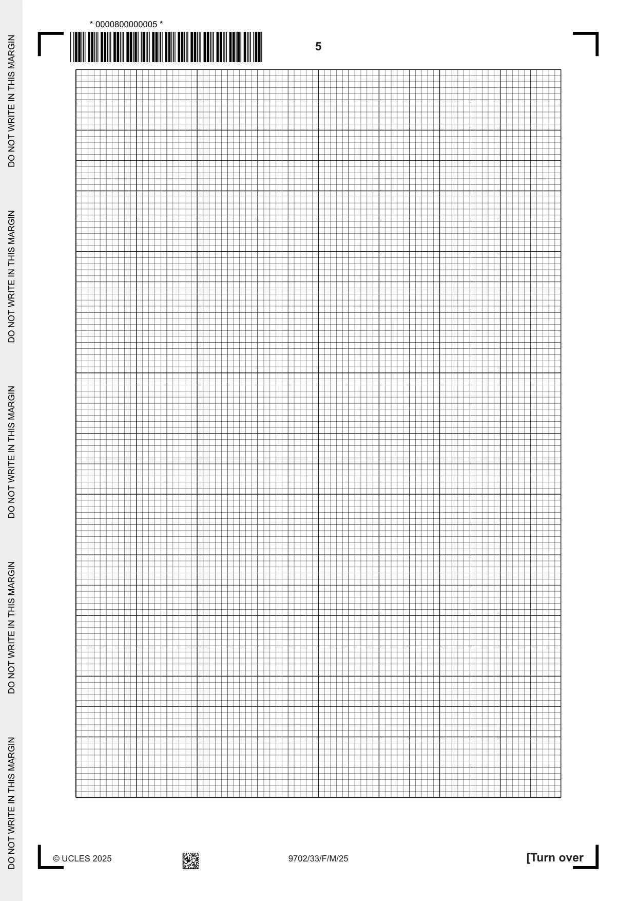 Cambridge A Level Physics 9702 2025 Feb/March Paper 3 · Variant 3 question paper, page 5 of 12