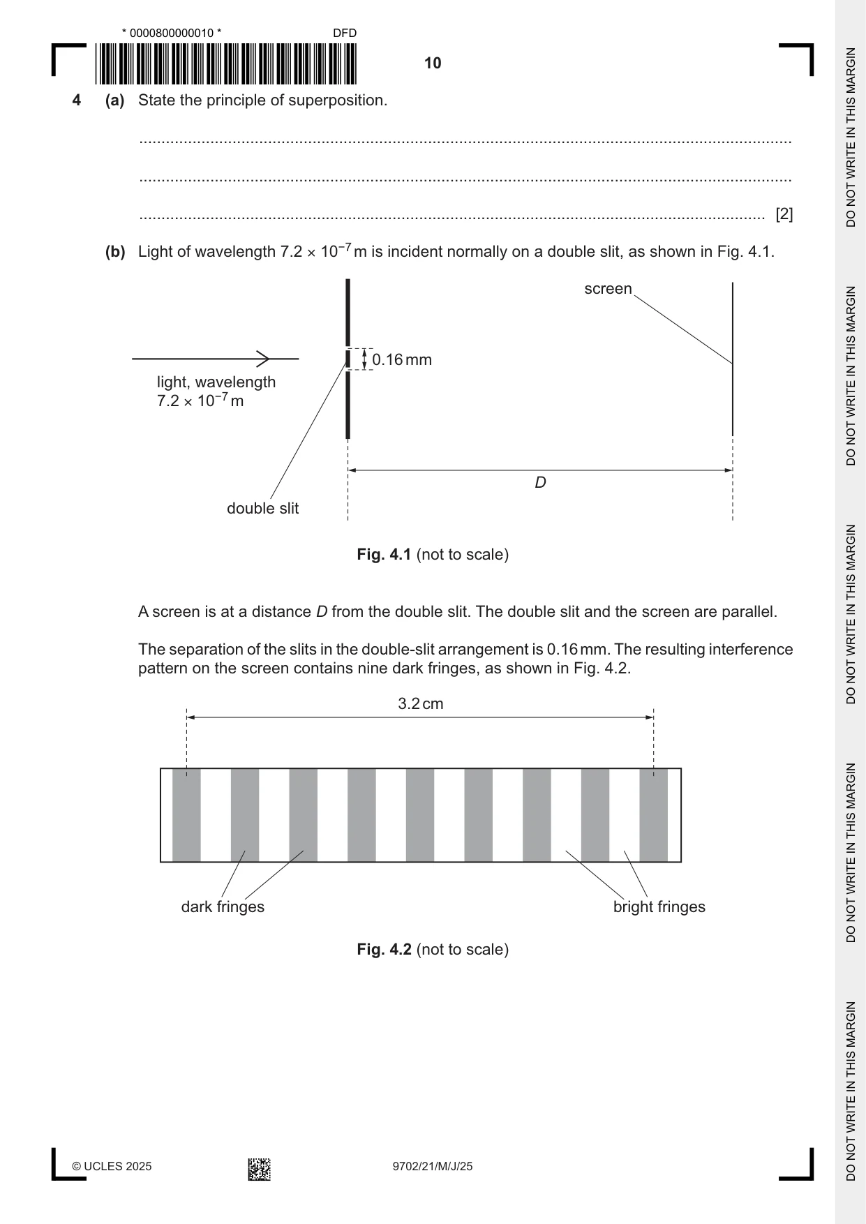 Cambridge A Level Physics 9702 2025 May/June Paper 2 · Variant 1 question paper, page 10 of 16