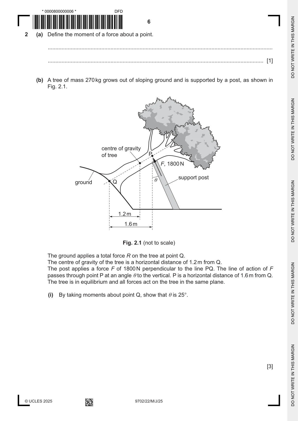 Cambridge A Level Physics 9702 2025 May/June Paper 2 · Variant 2 question paper, page 6 of 20