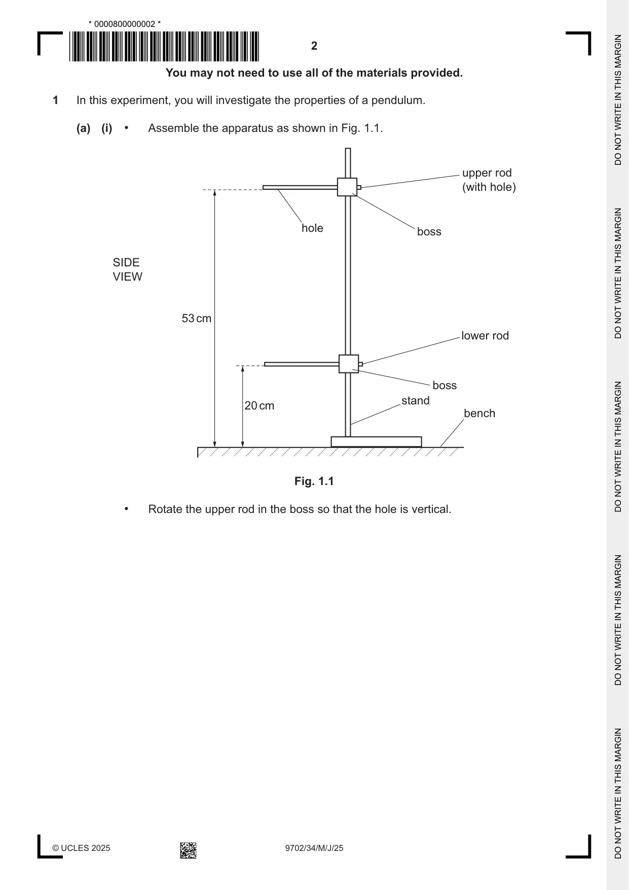 Cambridge A Level Physics 9702 2025 May/June Paper 3 · Variant 4 question paper, page 2 of 12