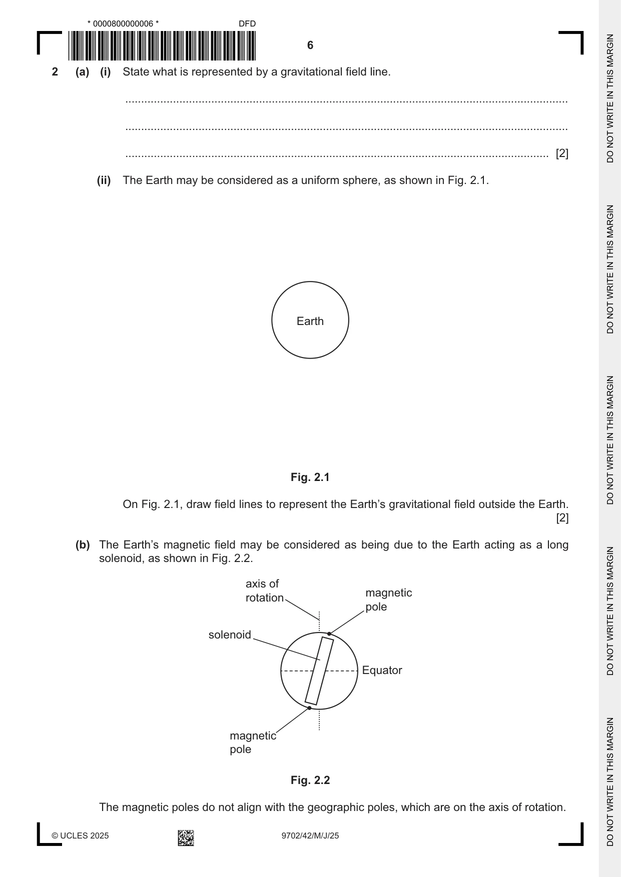 Cambridge A Level Physics 9702 2025 May/June Paper 4 · Variant 2 question paper, page 6 of 24