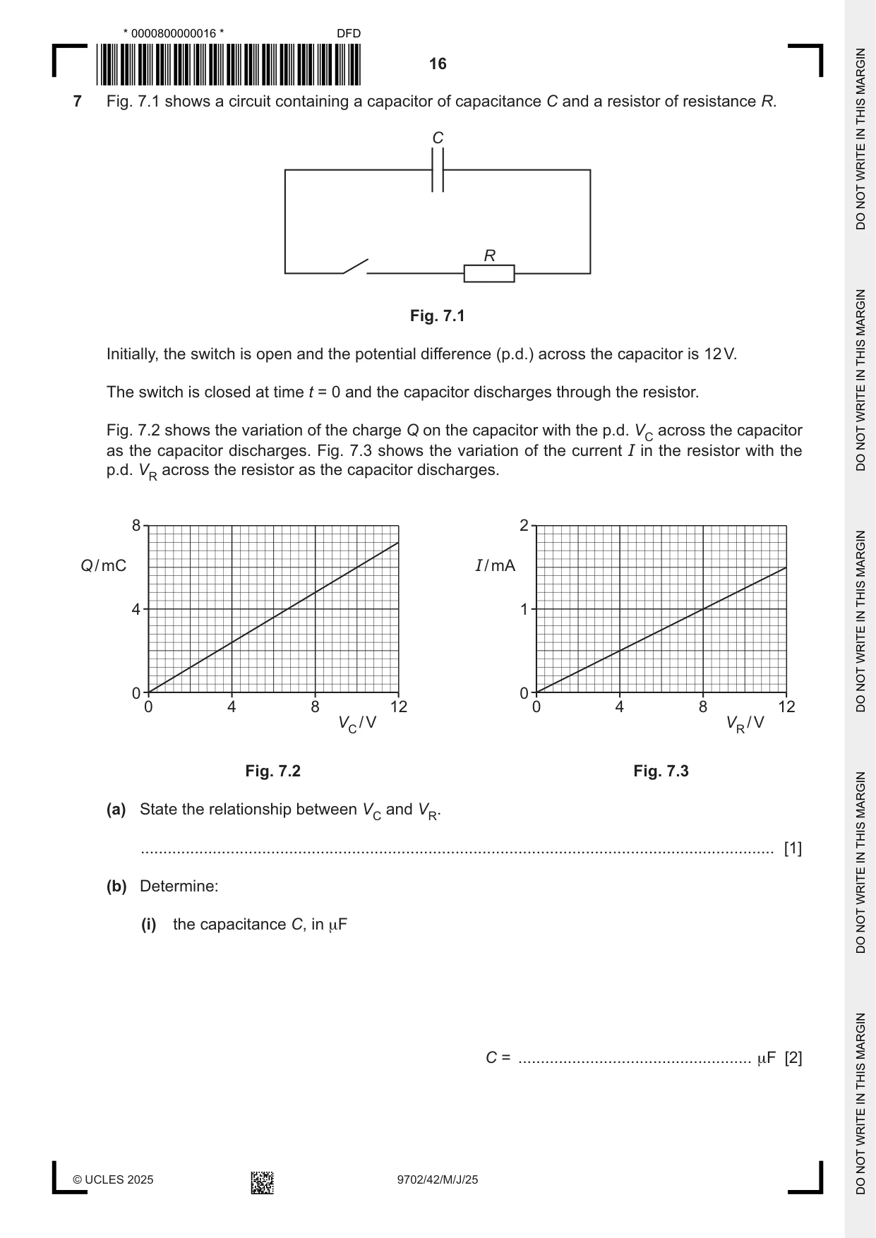 Cambridge A Level Physics 9702 2025 May/June Paper 4 · Variant 2 question paper, page 16 of 24