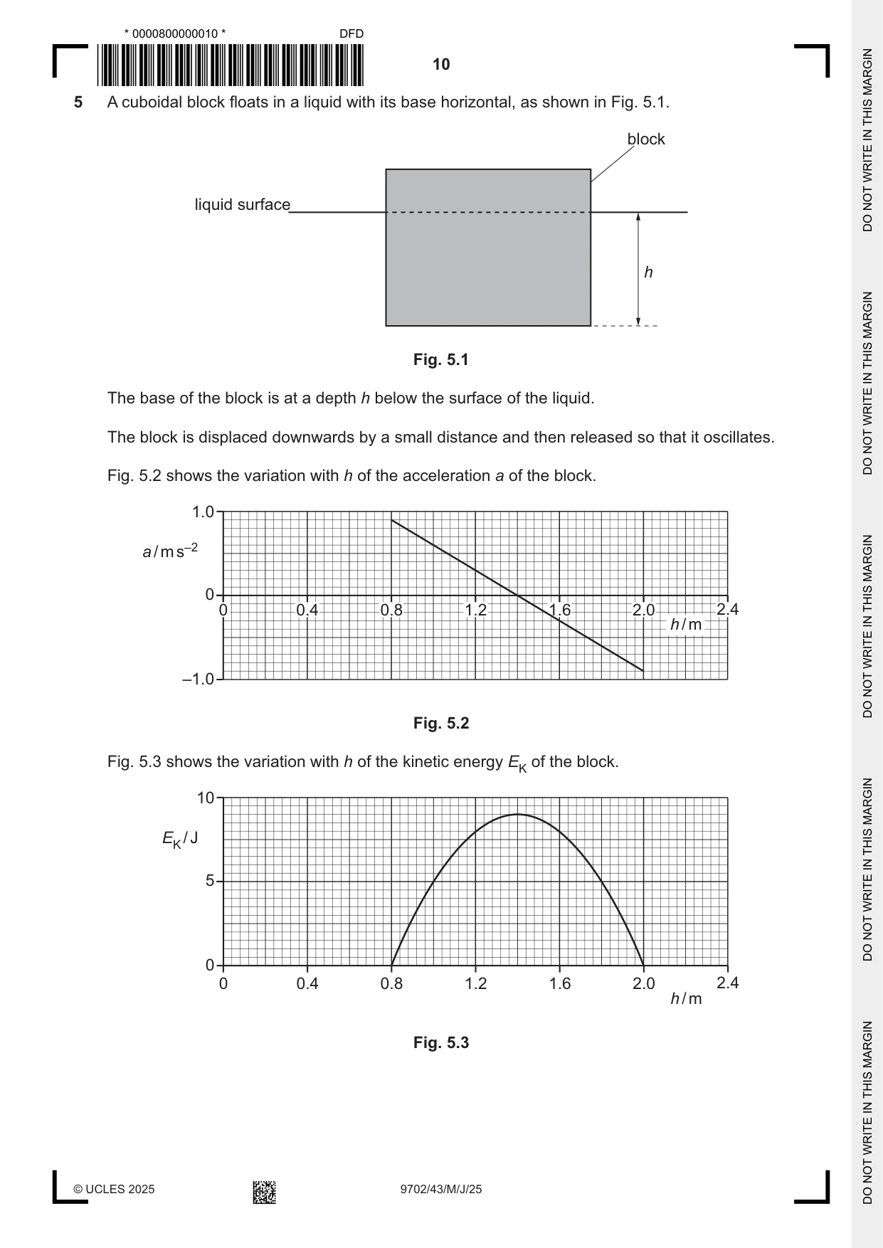 Cambridge A Level Physics 9702 2025 May/June Paper 4 · Variant 3 question paper, page 10 of 24