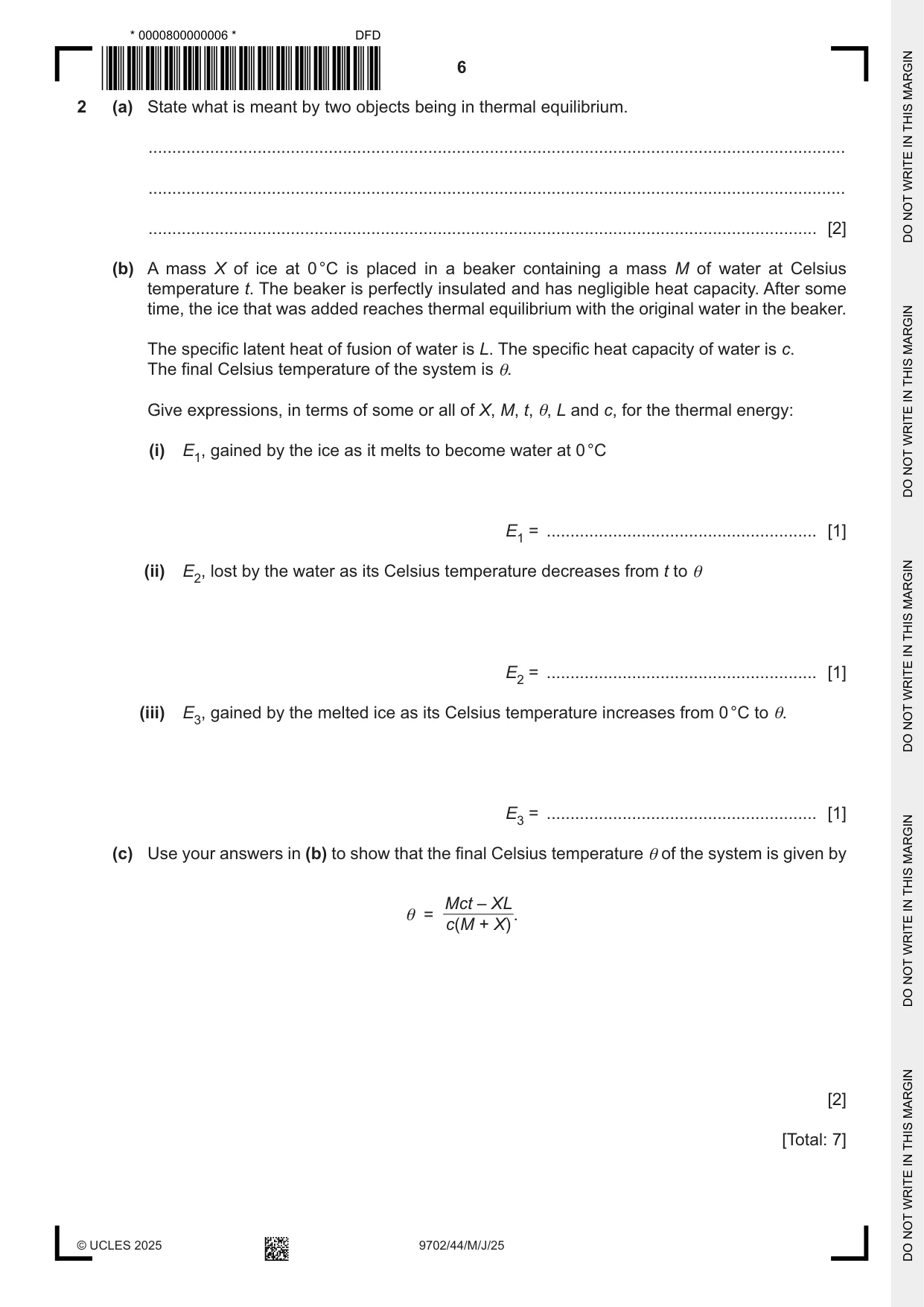 Cambridge A Level Physics 9702 2025 May/June Paper 4 · Variant 4 question paper, page 6 of 24