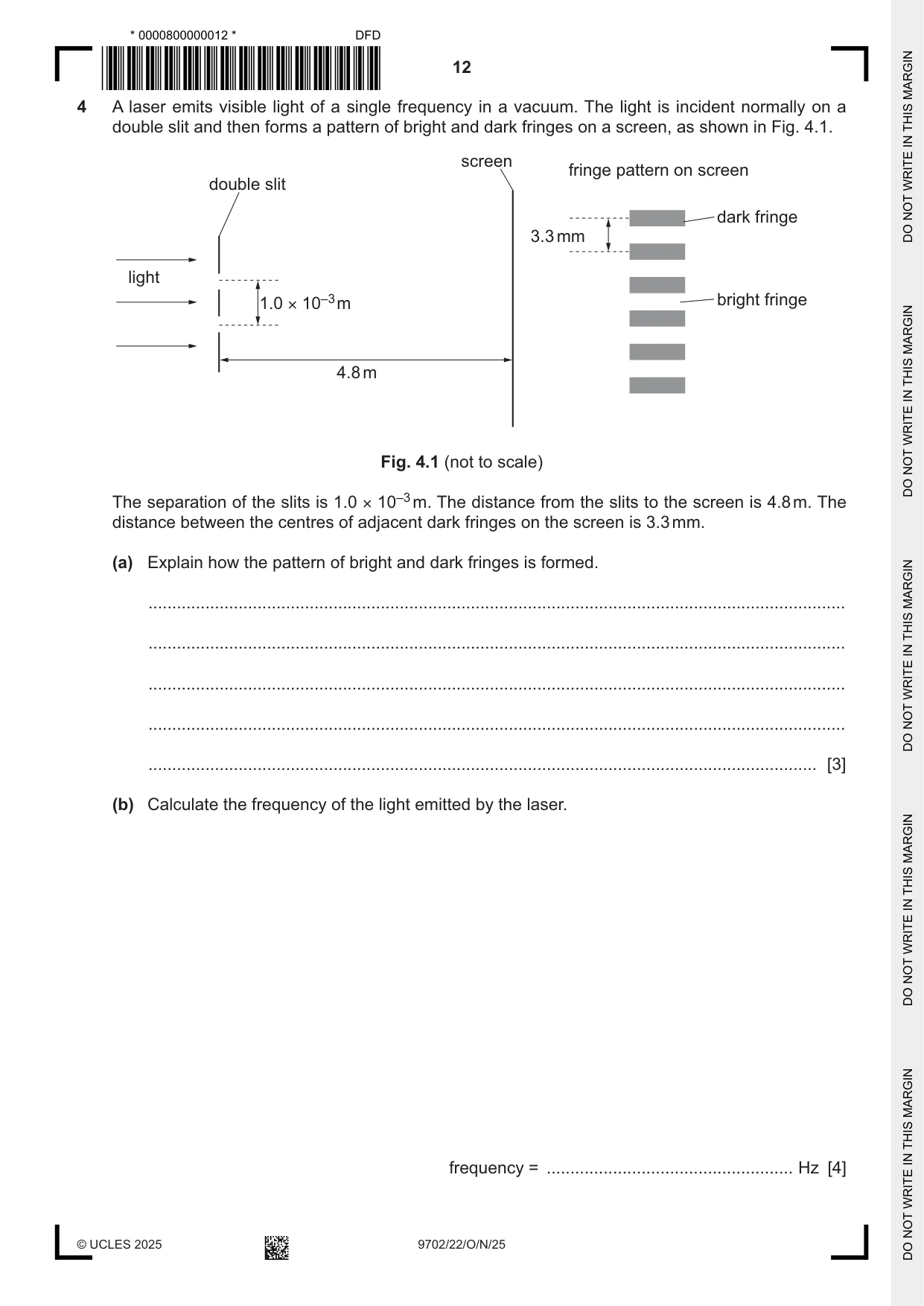 Cambridge A Level Physics 9702 2025 Oct/Nov Paper 2 · Variant 2 question paper, page 12 of 16