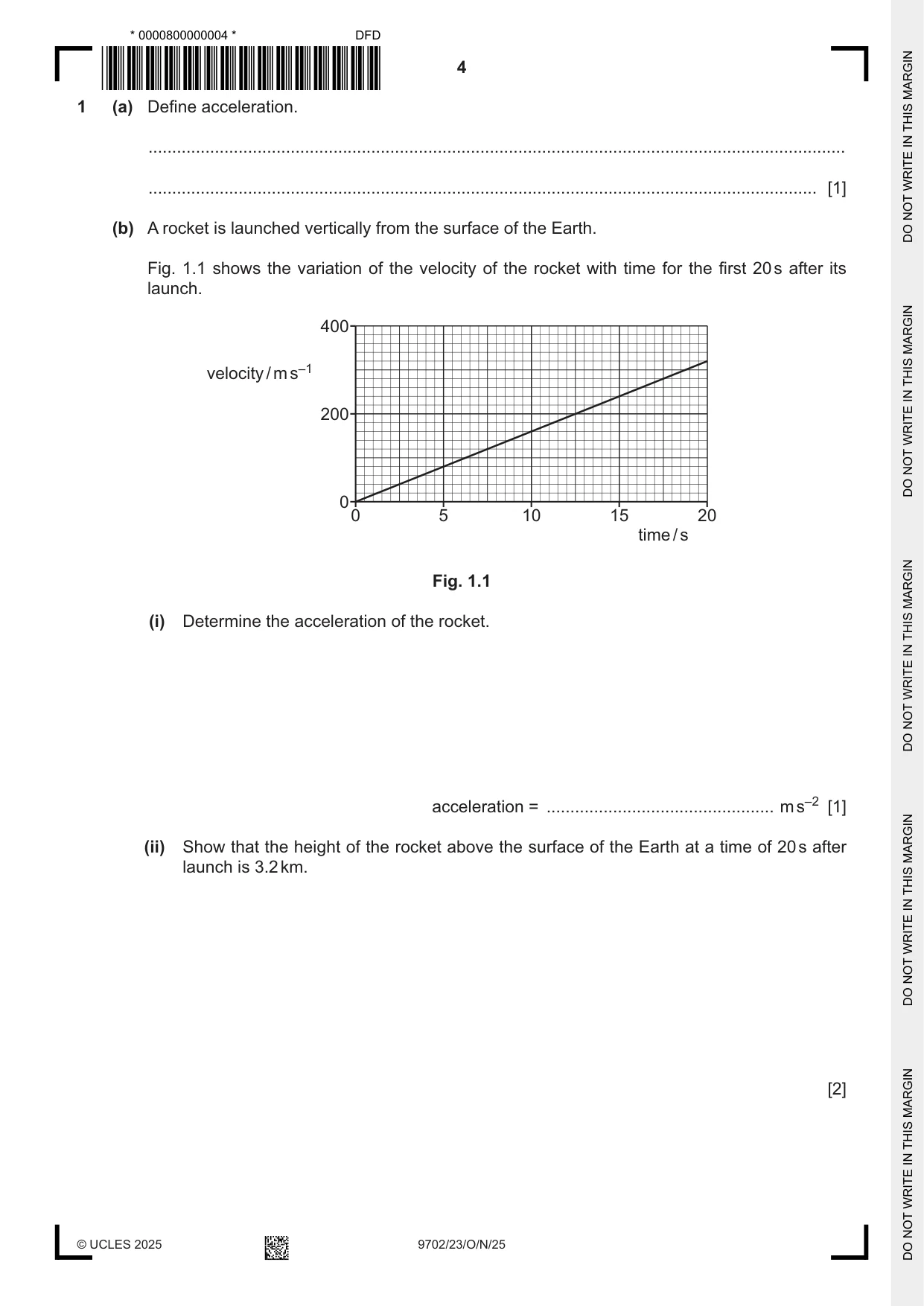 Cambridge A Level Physics 9702 2025 Oct/Nov Paper 2 · Variant 3 question paper, page 4 of 16