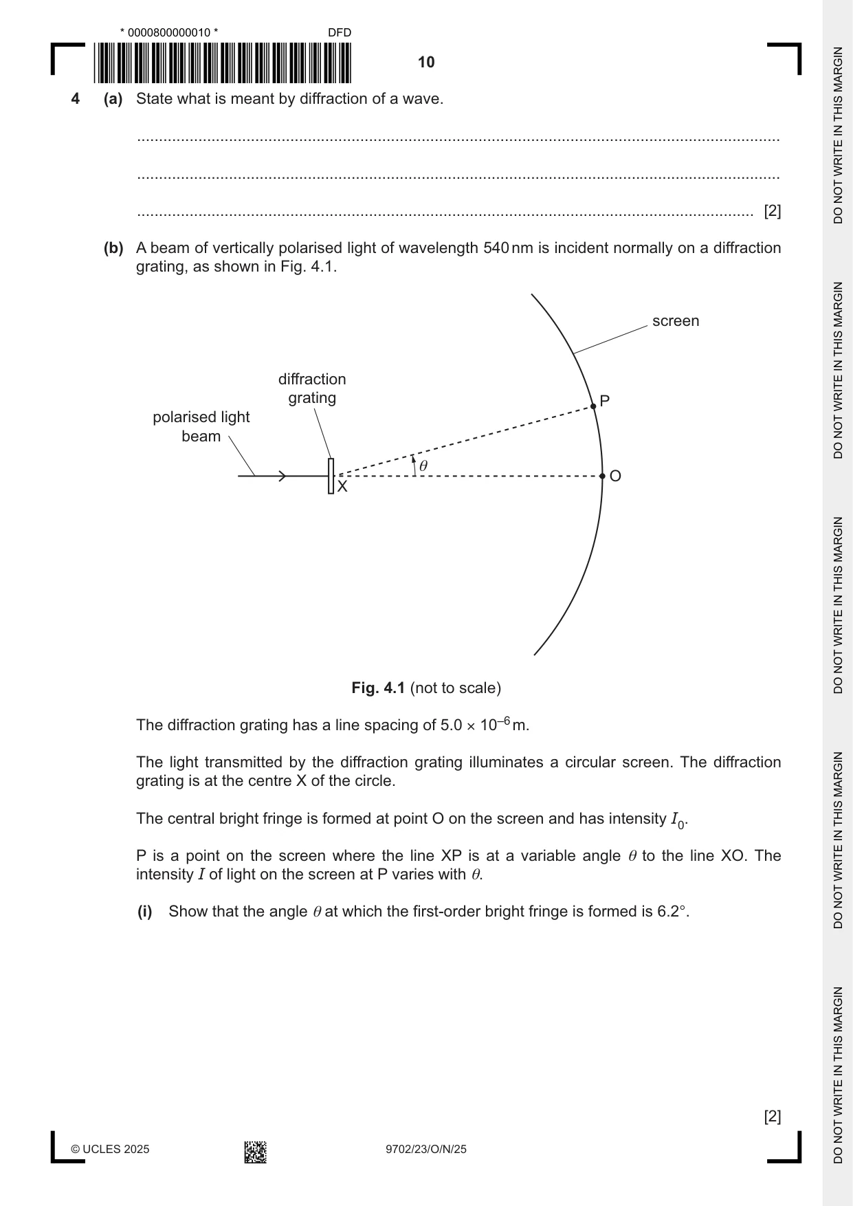Cambridge A Level Physics 9702 2025 Oct/Nov Paper 2 · Variant 3 question paper, page 10 of 16
