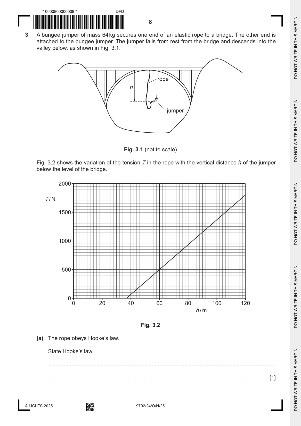 Cambridge A Level Physics 9702 2025 Oct/Nov Paper 2 · Variant 4 question paper, page 8 of 16