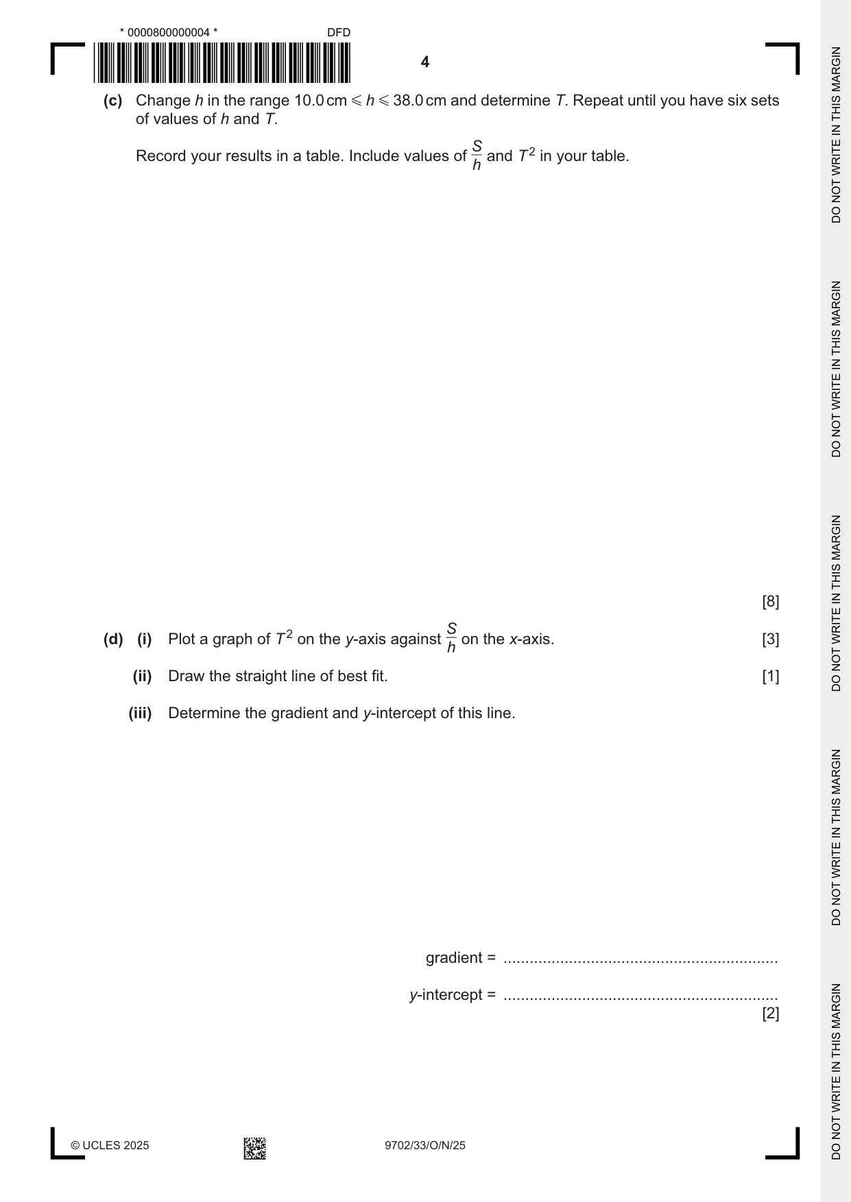 Cambridge A Level Physics 9702 2025 Oct/Nov Paper 3 · Variant 3 question paper, page 4 of 12