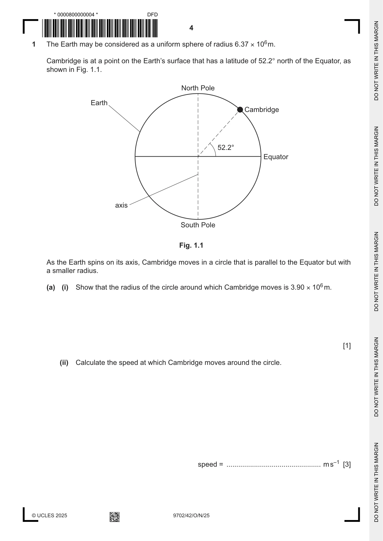 Cambridge A Level Physics 9702 2025 Oct/Nov Paper 4 · Variant 2 question paper, page 4 of 24