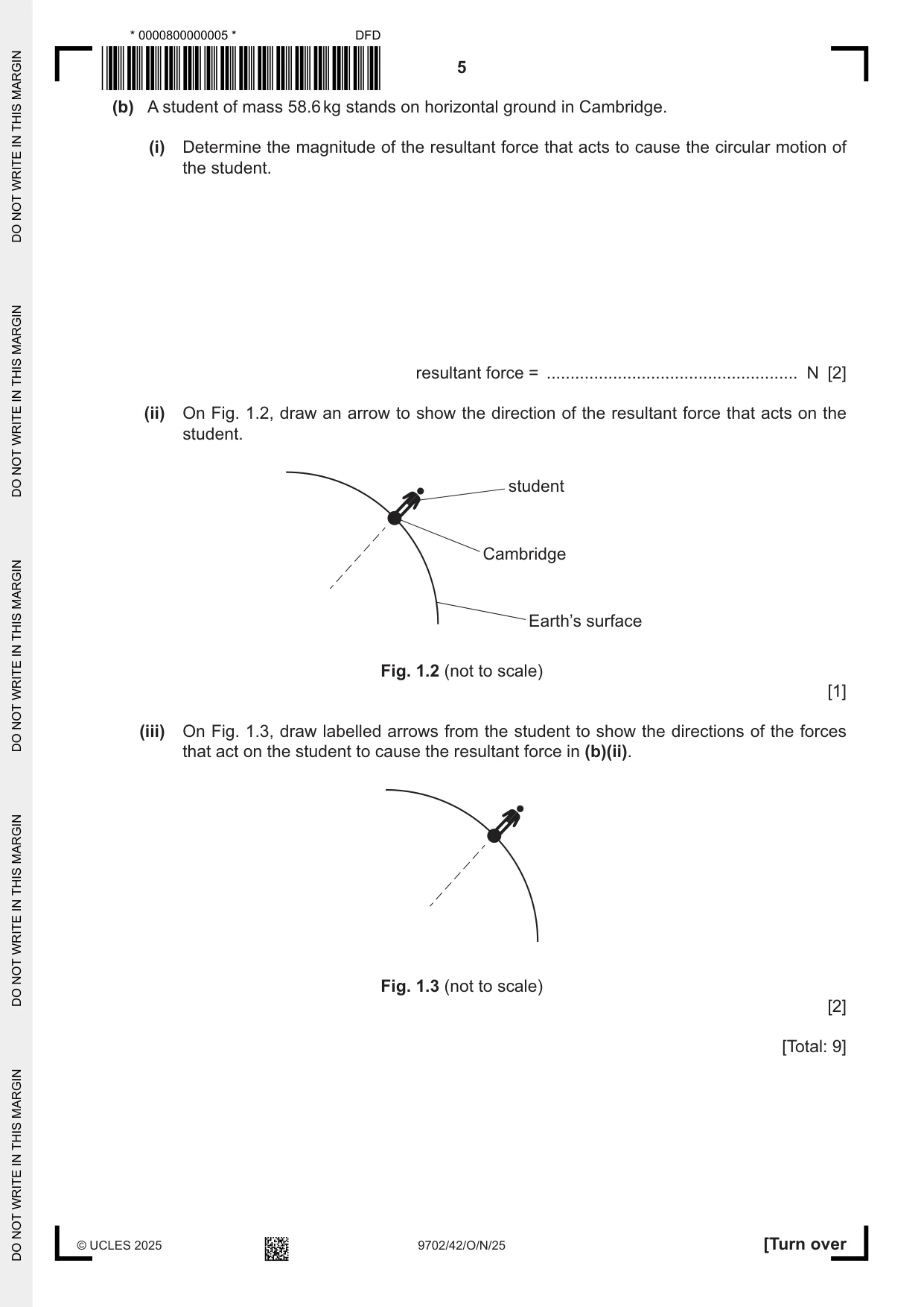 Cambridge A Level Physics 9702 2025 Oct/Nov Paper 4 · Variant 2 question paper, page 5 of 24