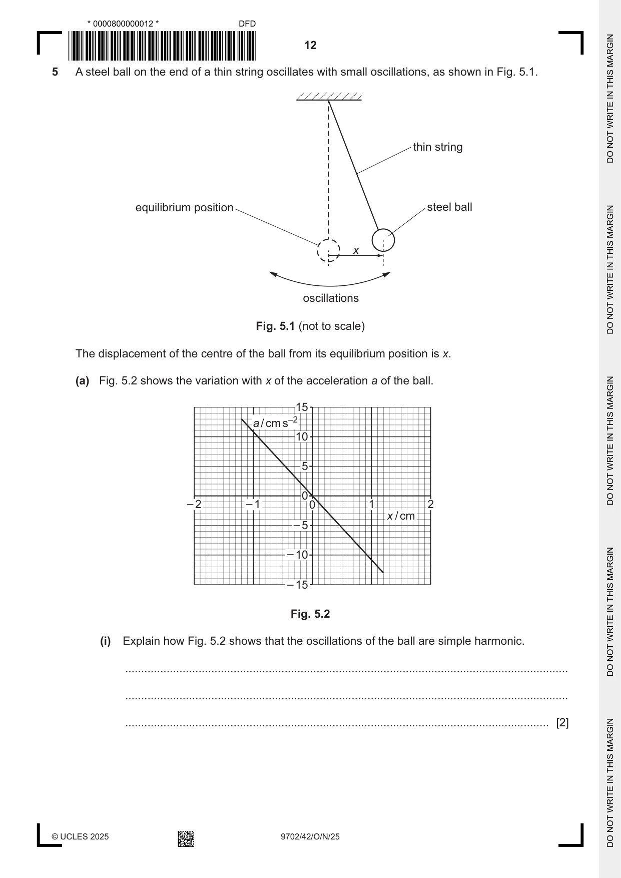 Cambridge A Level Physics 9702 2025 Oct/Nov Paper 4 · Variant 2 question paper, page 12 of 24