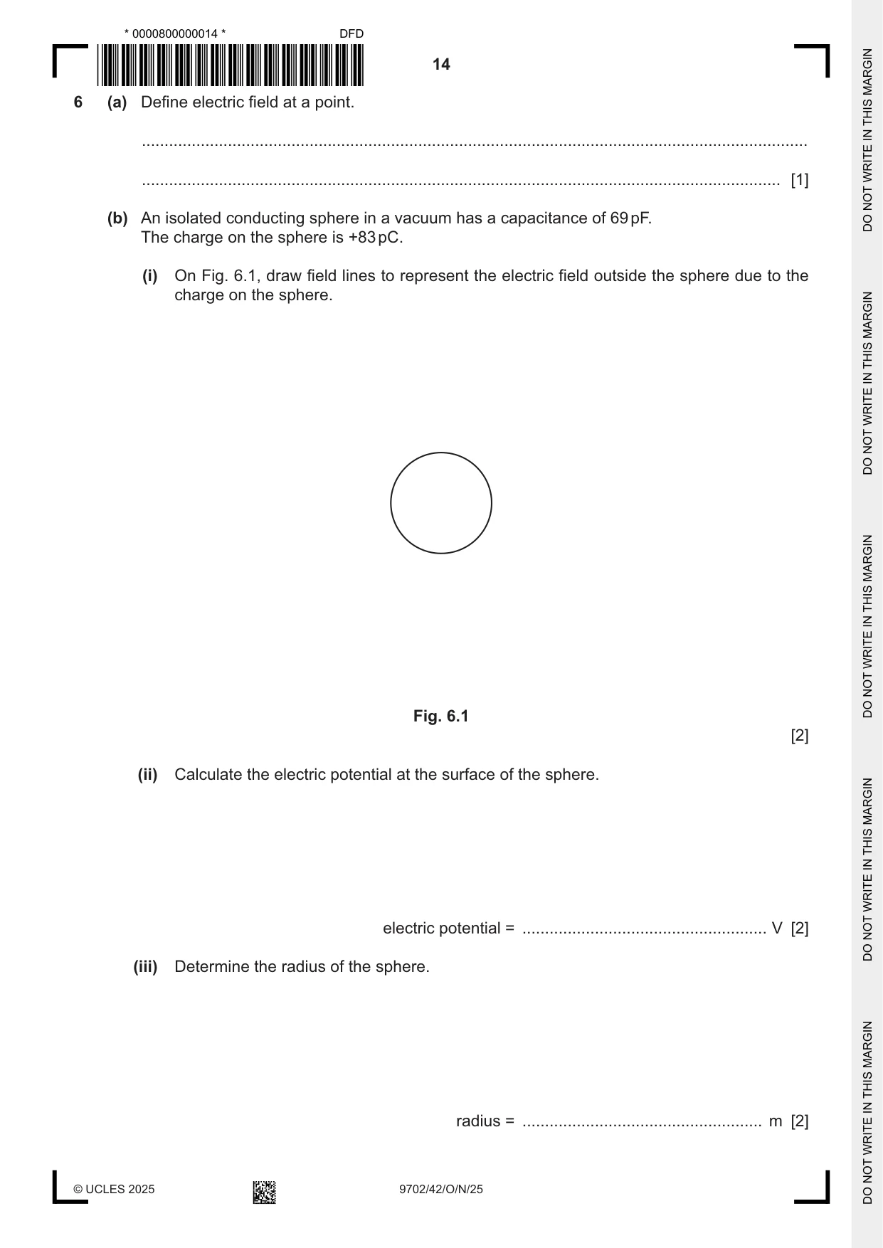 Cambridge A Level Physics 9702 2025 Oct/Nov Paper 4 · Variant 2 question paper, page 14 of 24