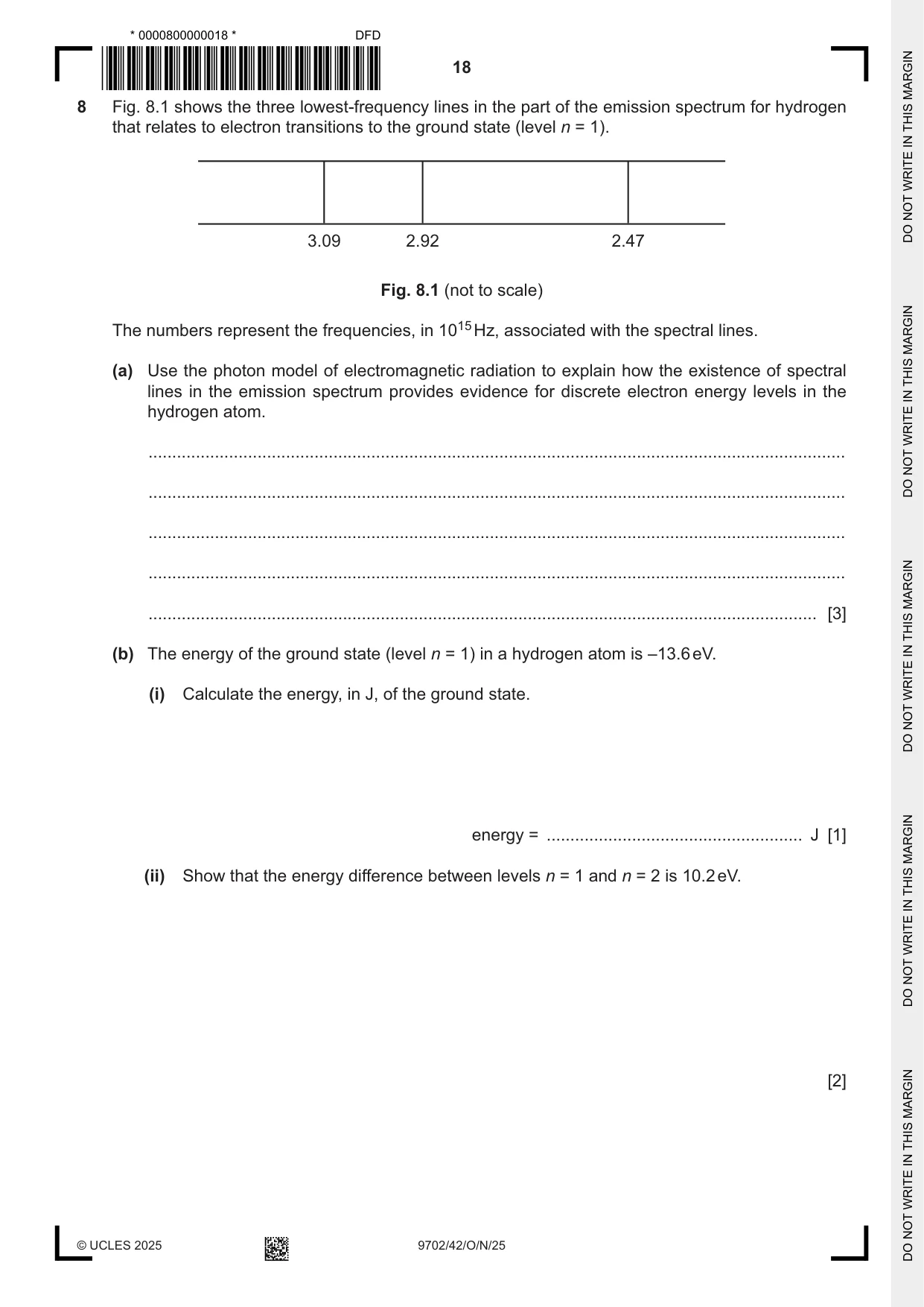 Cambridge A Level Physics 9702 2025 Oct/Nov Paper 4 · Variant 2 question paper, page 18 of 24