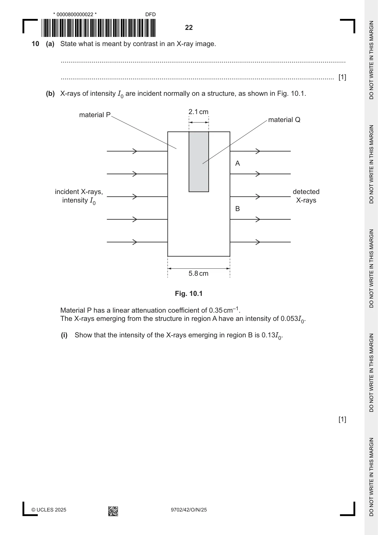Cambridge A Level Physics 9702 2025 Oct/Nov Paper 4 · Variant 2 question paper, page 22 of 24