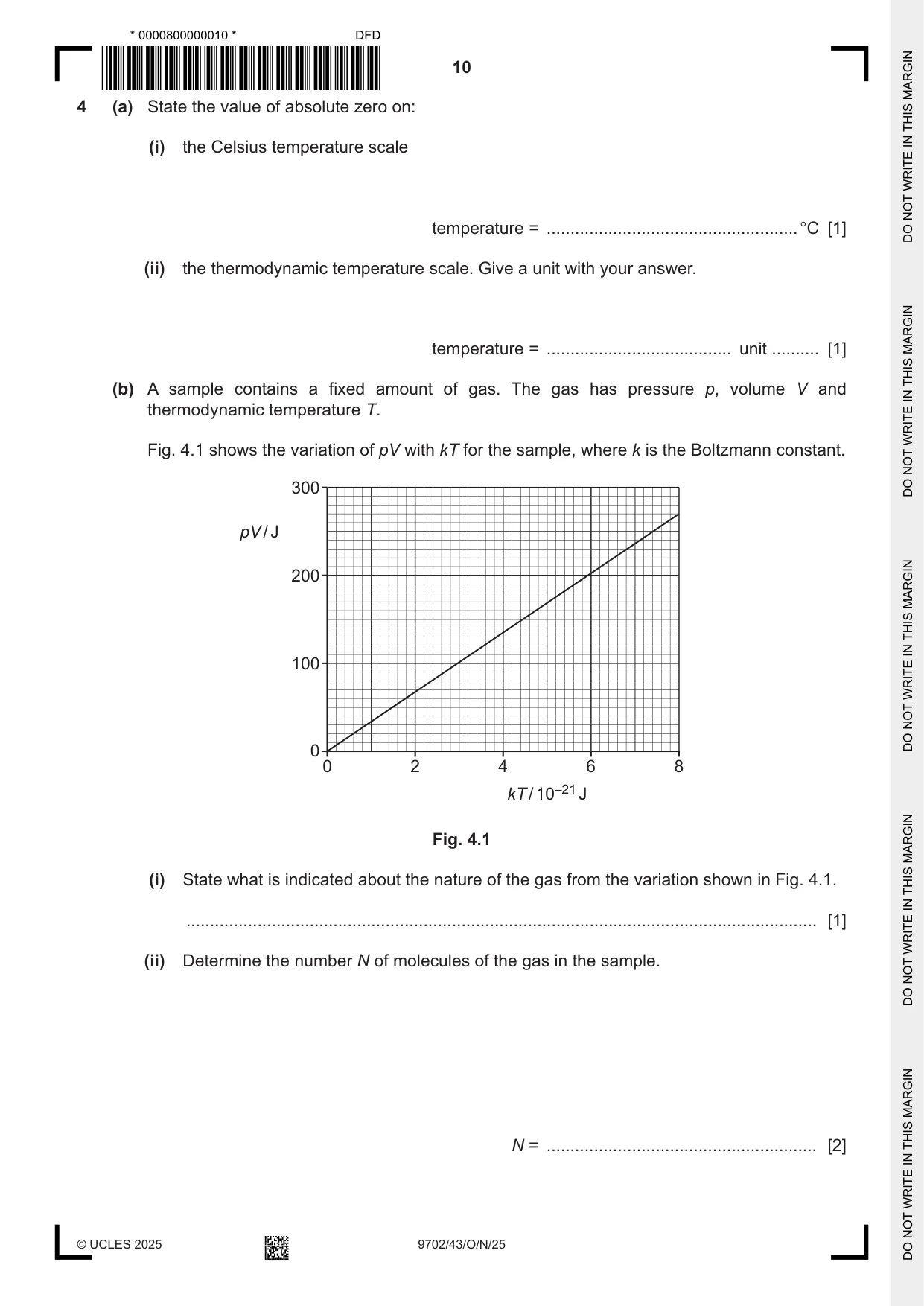 Cambridge A Level Physics 9702 2025 Oct/Nov Paper 4 · Variant 3 question paper, page 10 of 24