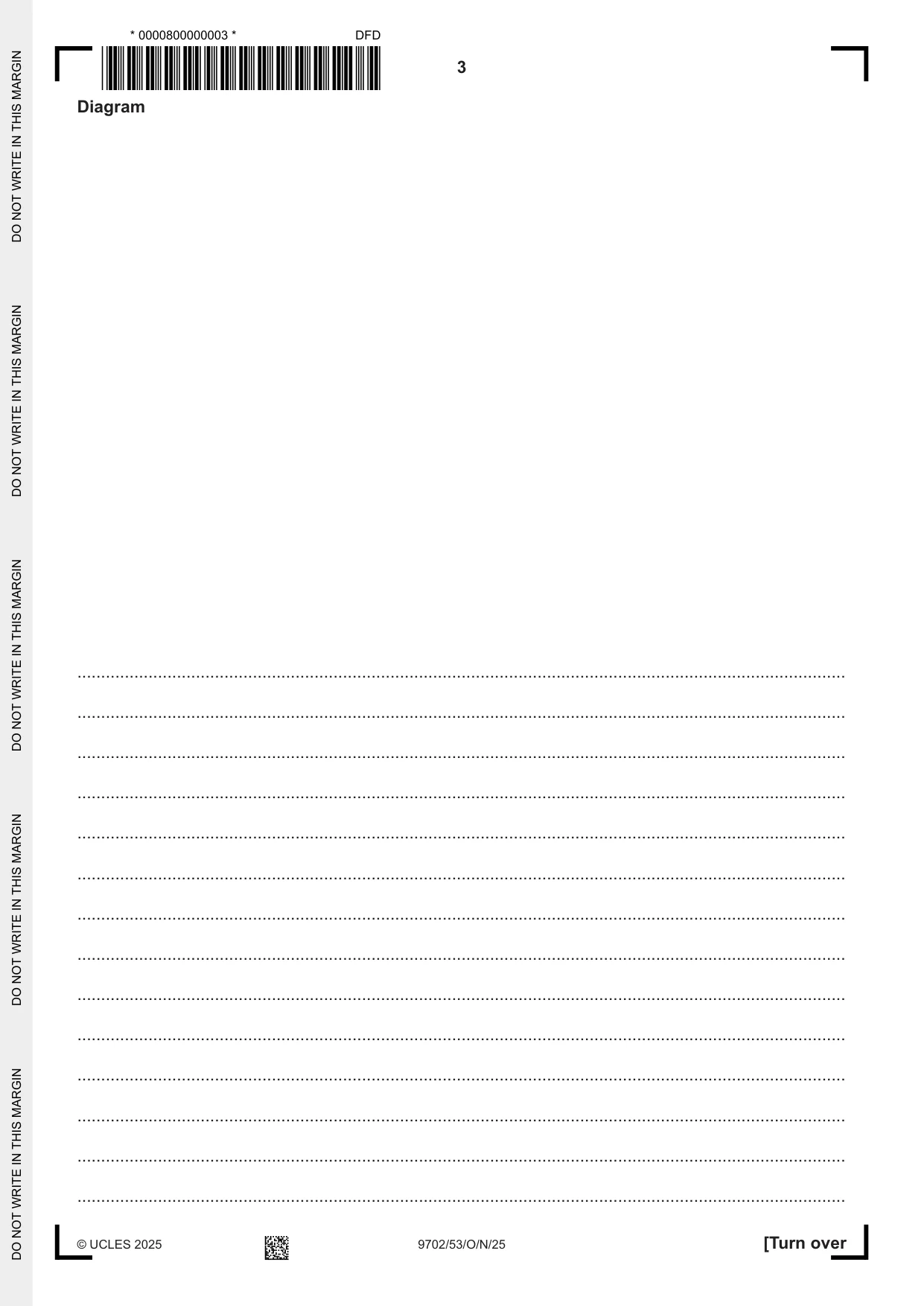 Cambridge A Level Physics 9702 2025 Oct/Nov Paper 5 · Variant 3 question paper, page 3 of 8