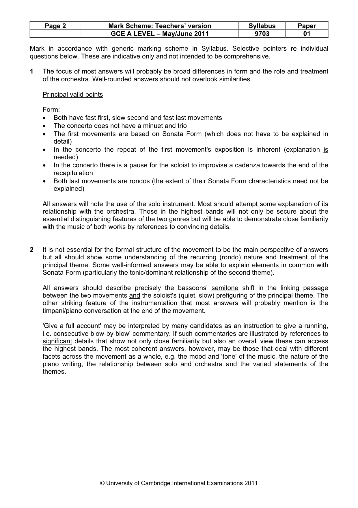 Mark scheme, page 2 of 7