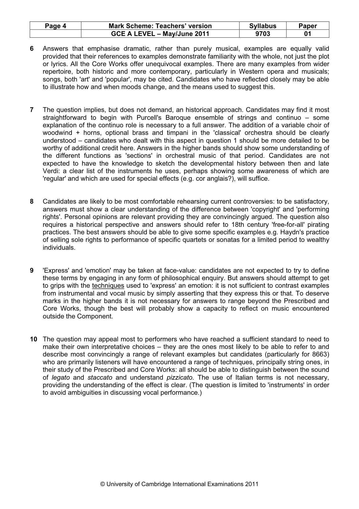 Mark scheme, page 4 of 7