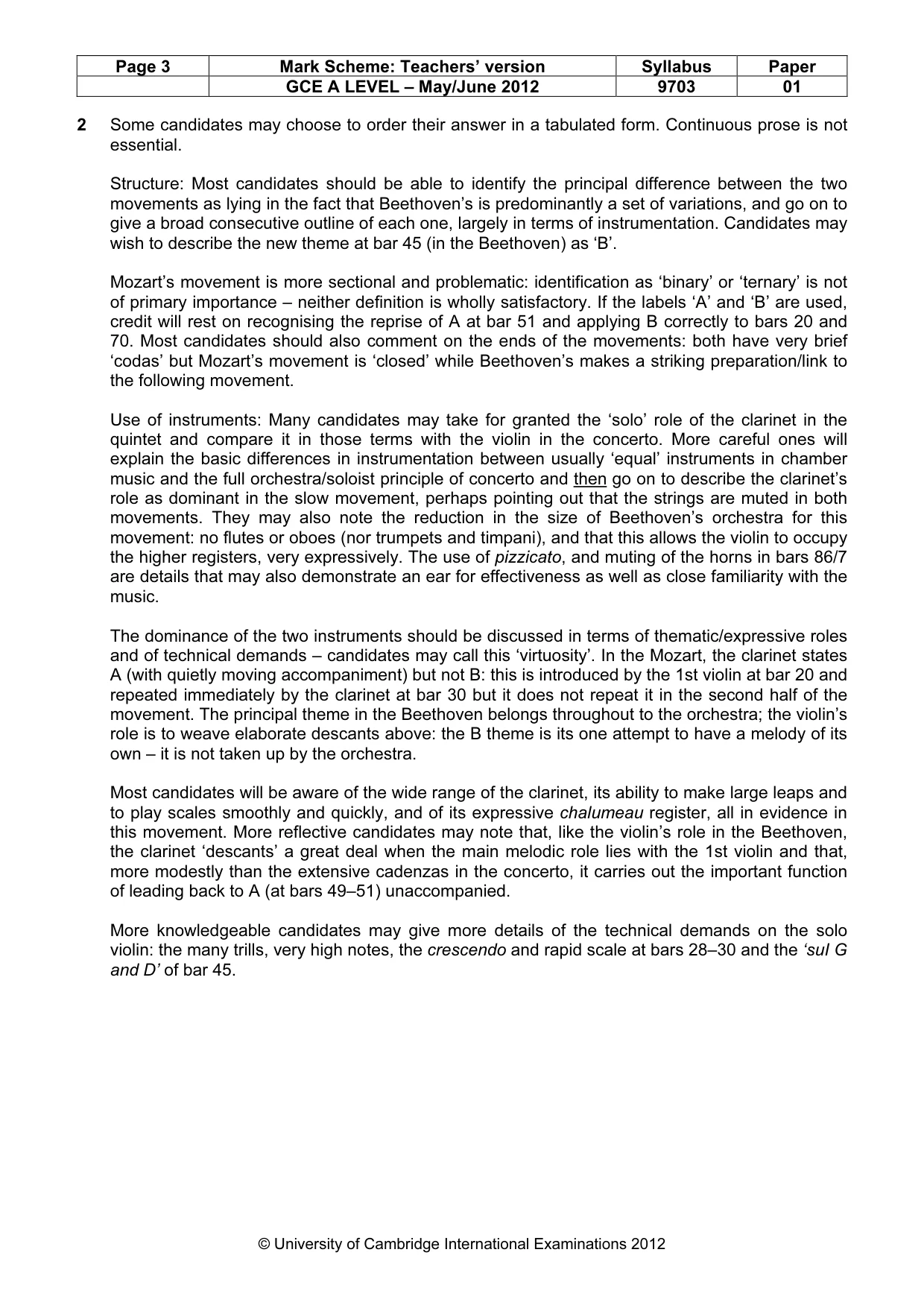 Mark scheme, page 3 of 7