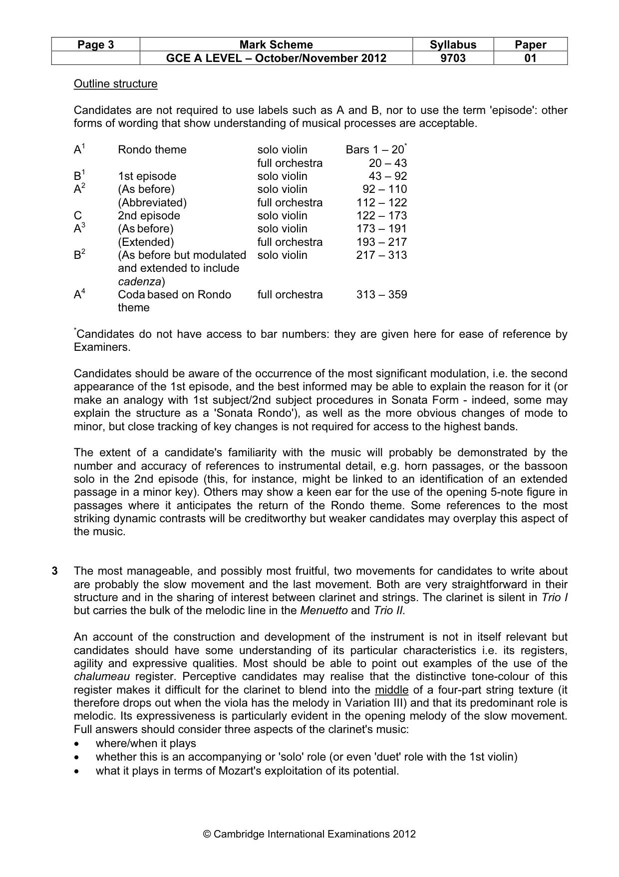 Mark scheme, page 3 of 7