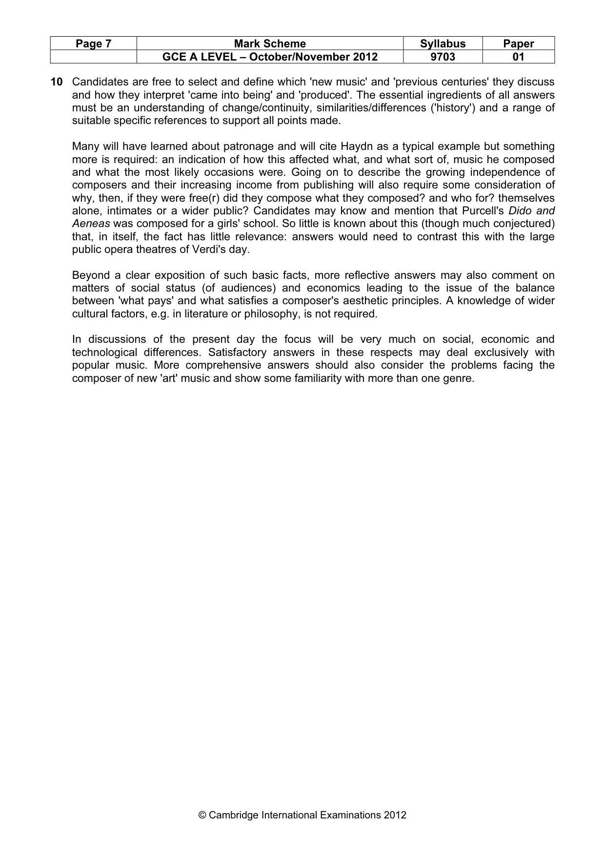 Mark scheme, page 7 of 7