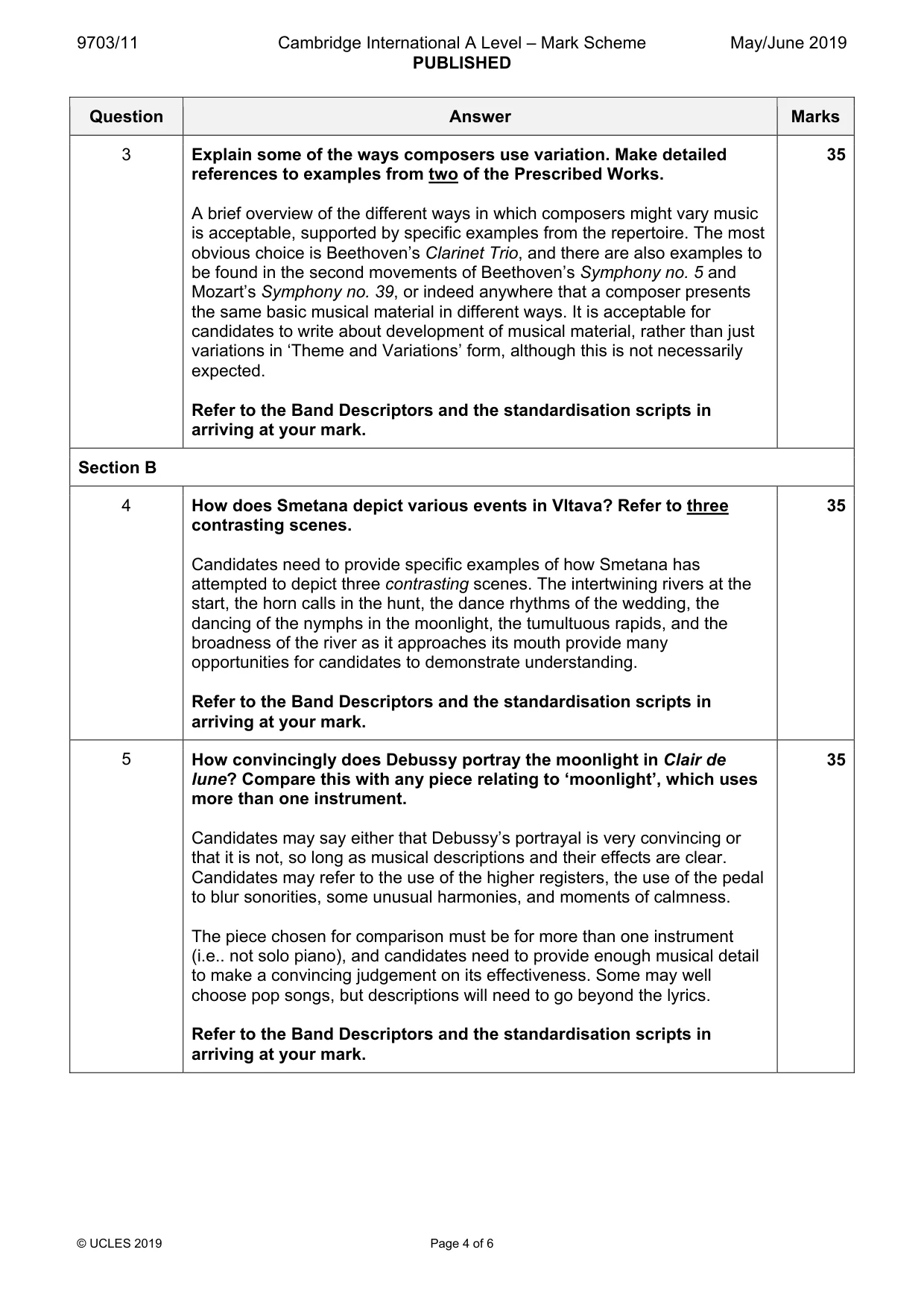 Mark scheme, page 4 of 6