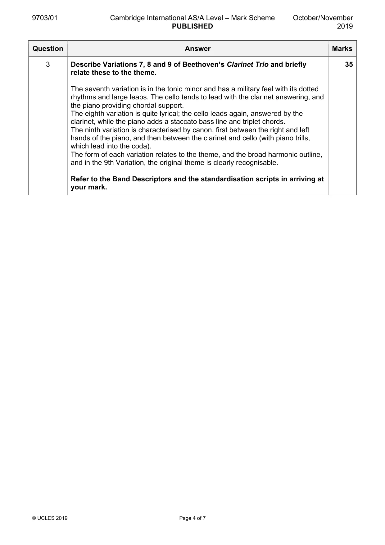 Mark scheme, page 4 of 7