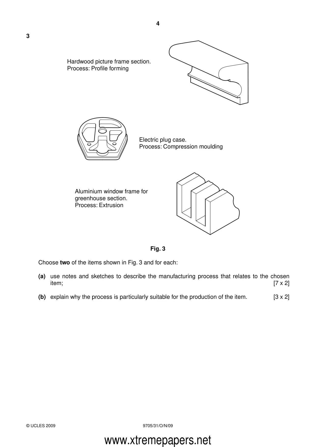 Cambridge A Level Design and Technology 9705 2009 Oct/Nov Paper 3 · Variant 1 question paper, page 4 of 12