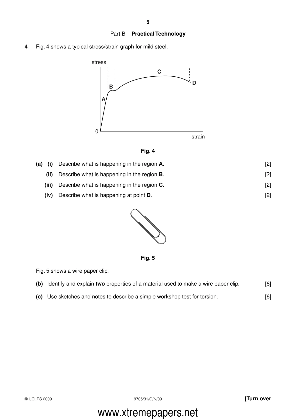 Cambridge A Level Design and Technology 9705 2009 Oct/Nov Paper 3 · Variant 1 question paper, page 5 of 12