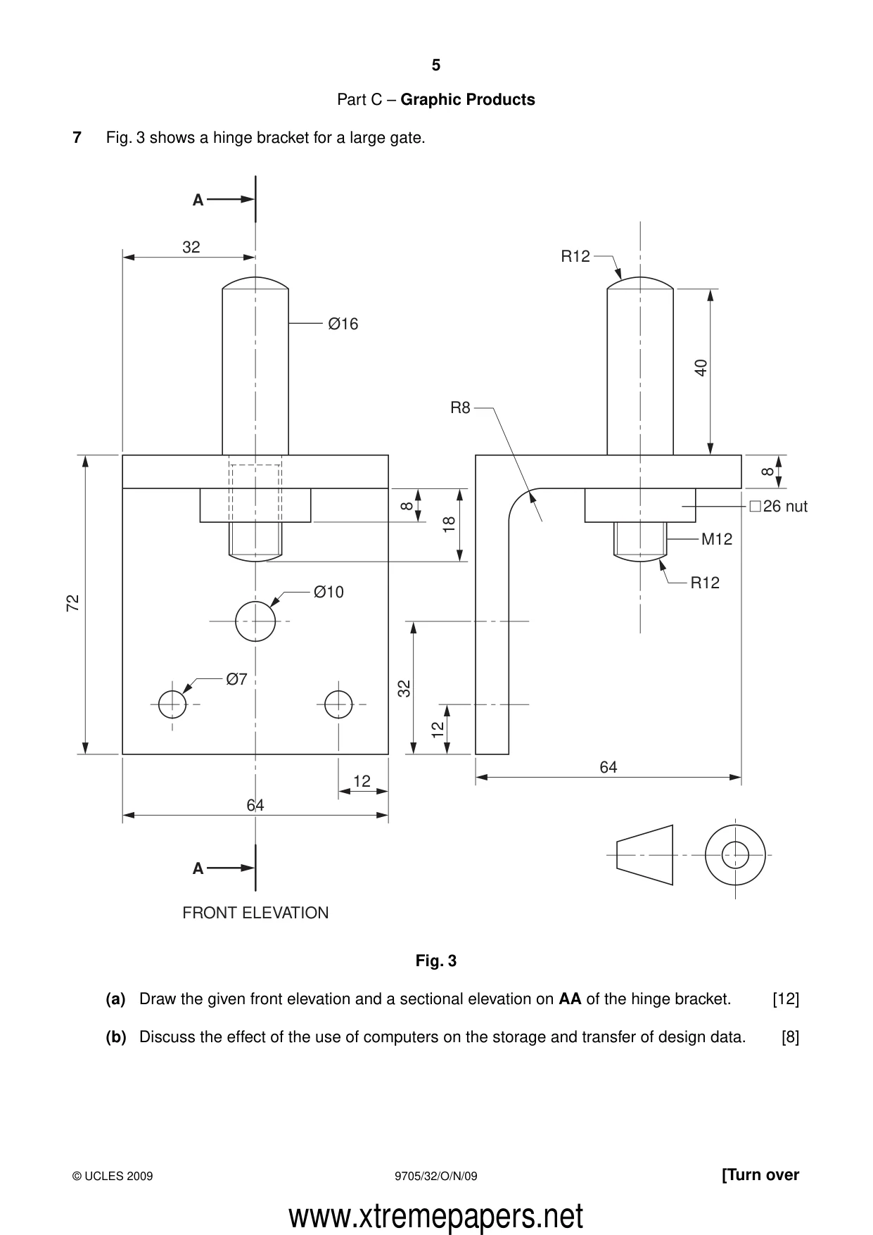 Cambridge A Level Design and Technology 9705 2009 Oct/Nov Paper 3 · Variant 2 question paper, page 5 of 12