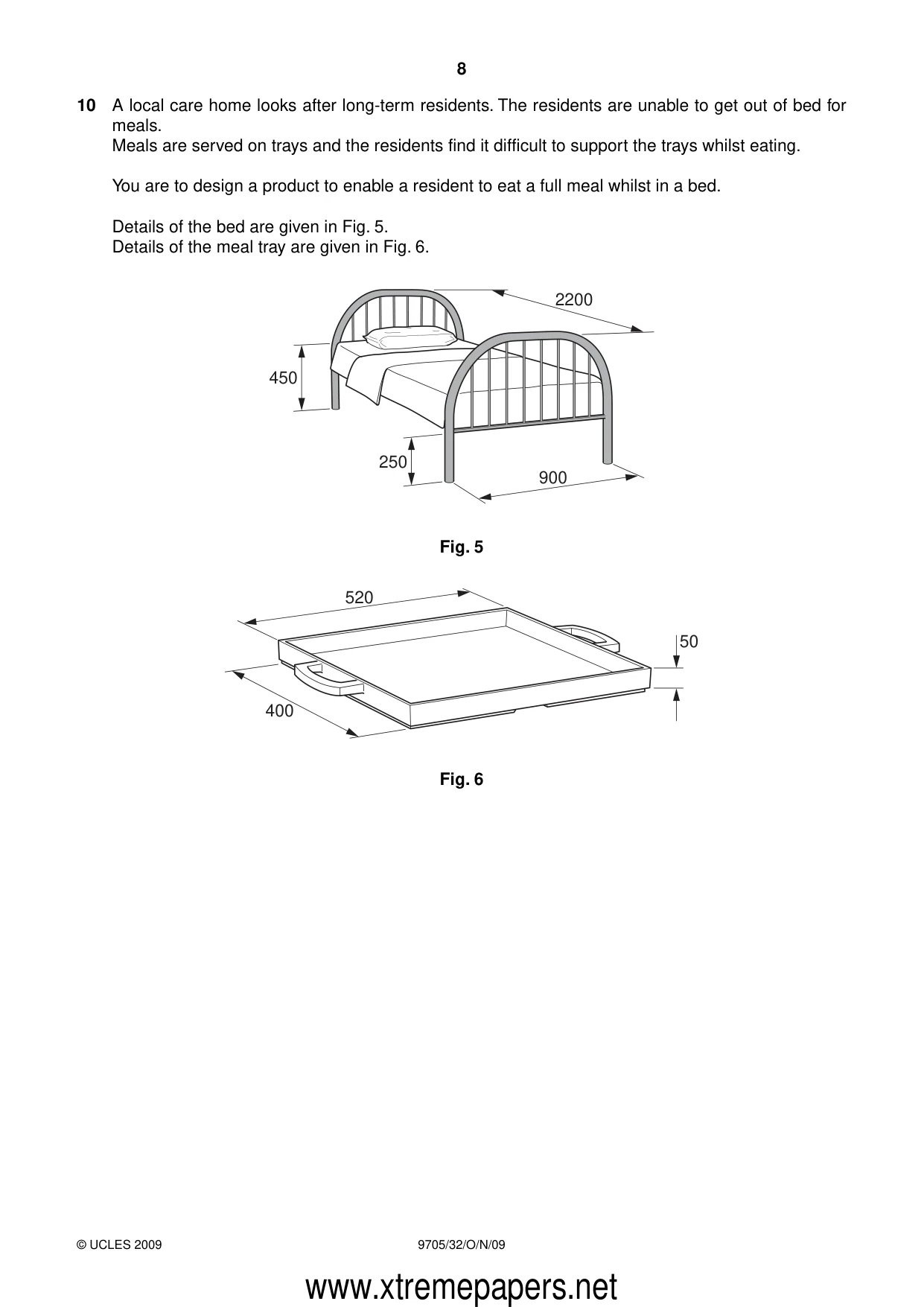 Cambridge A Level Design and Technology 9705 2009 Oct/Nov Paper 3 · Variant 2 question paper, page 8 of 12