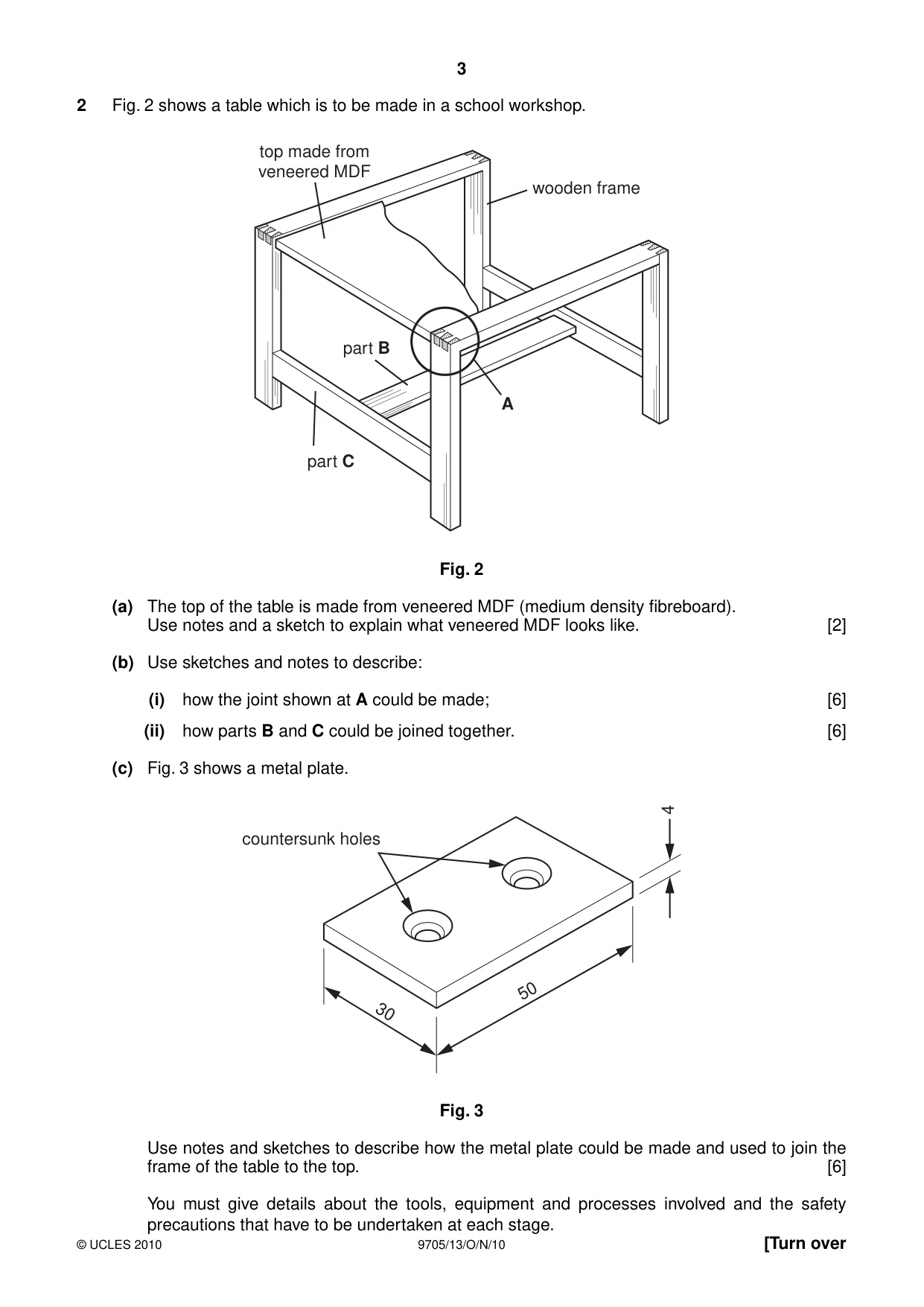 Cambridge A Level Design and Technology 9705 2010 Oct/Nov Paper 1 · Variant 3 question paper, page 3 of 12