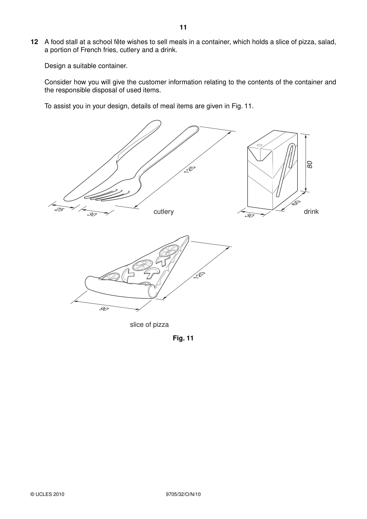 Cambridge A Level Design and Technology 9705 2010 Oct/Nov Paper 3 · Variant 2 question paper, page 11 of 12