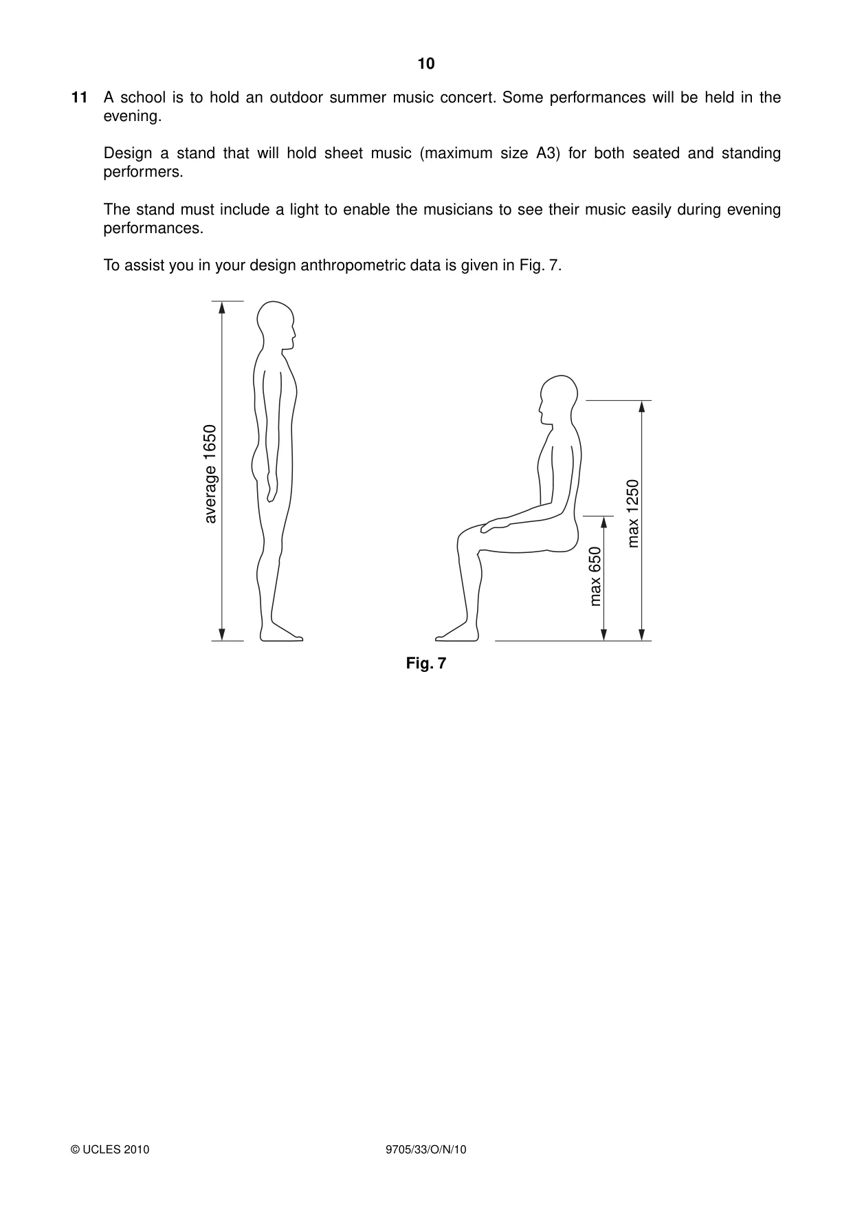 Cambridge A Level Design and Technology 9705 2010 Oct/Nov Paper 3 · Variant 3 question paper, page 10 of 12