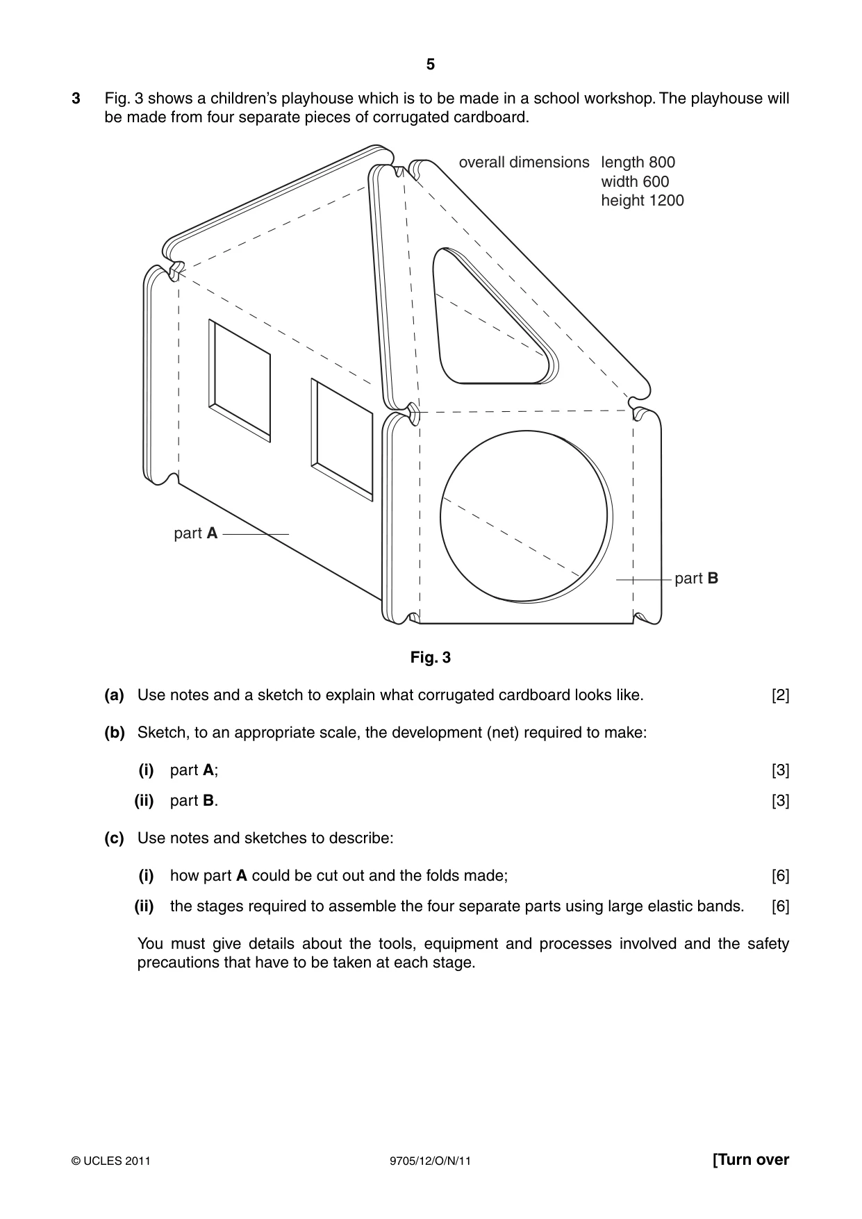 Cambridge A Level Design and Technology 9705 2011 Oct/Nov Paper 1 · Variant 2 question paper, page 5 of 12