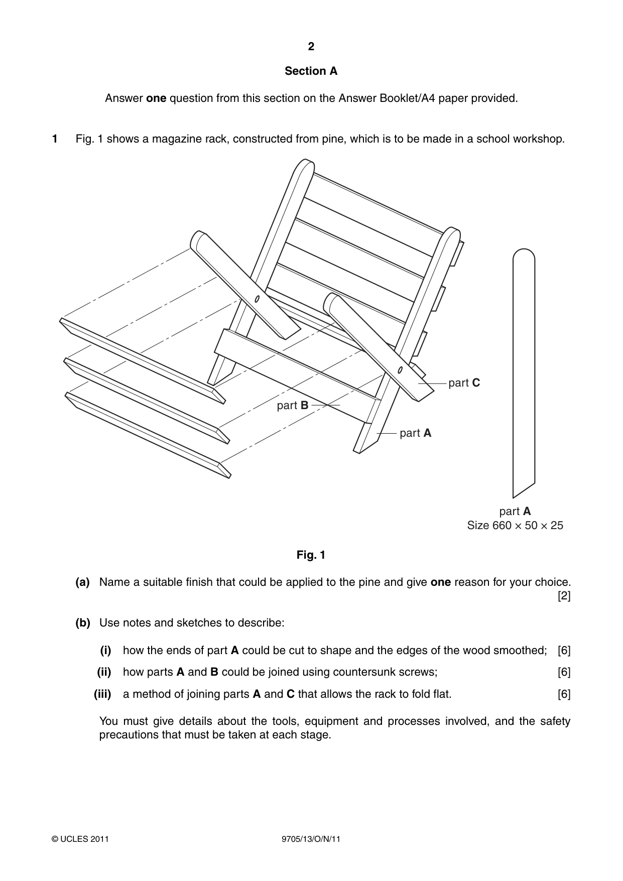 Cambridge A Level Design and Technology 9705 2011 Oct/Nov Paper 1 · Variant 3 question paper, page 2 of 12