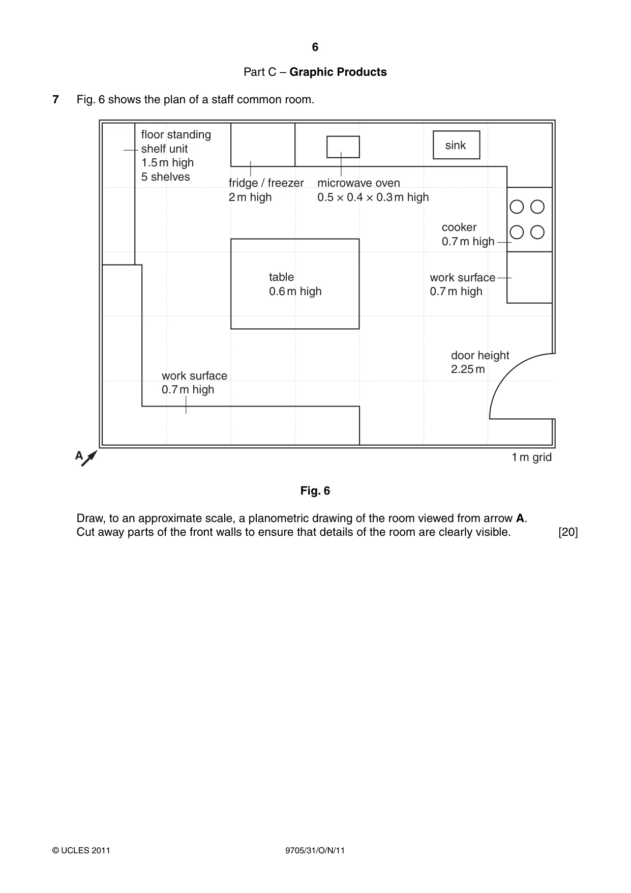Cambridge A Level Design and Technology 9705 2011 Oct/Nov Paper 3 · Variant 1 question paper, page 6 of 12