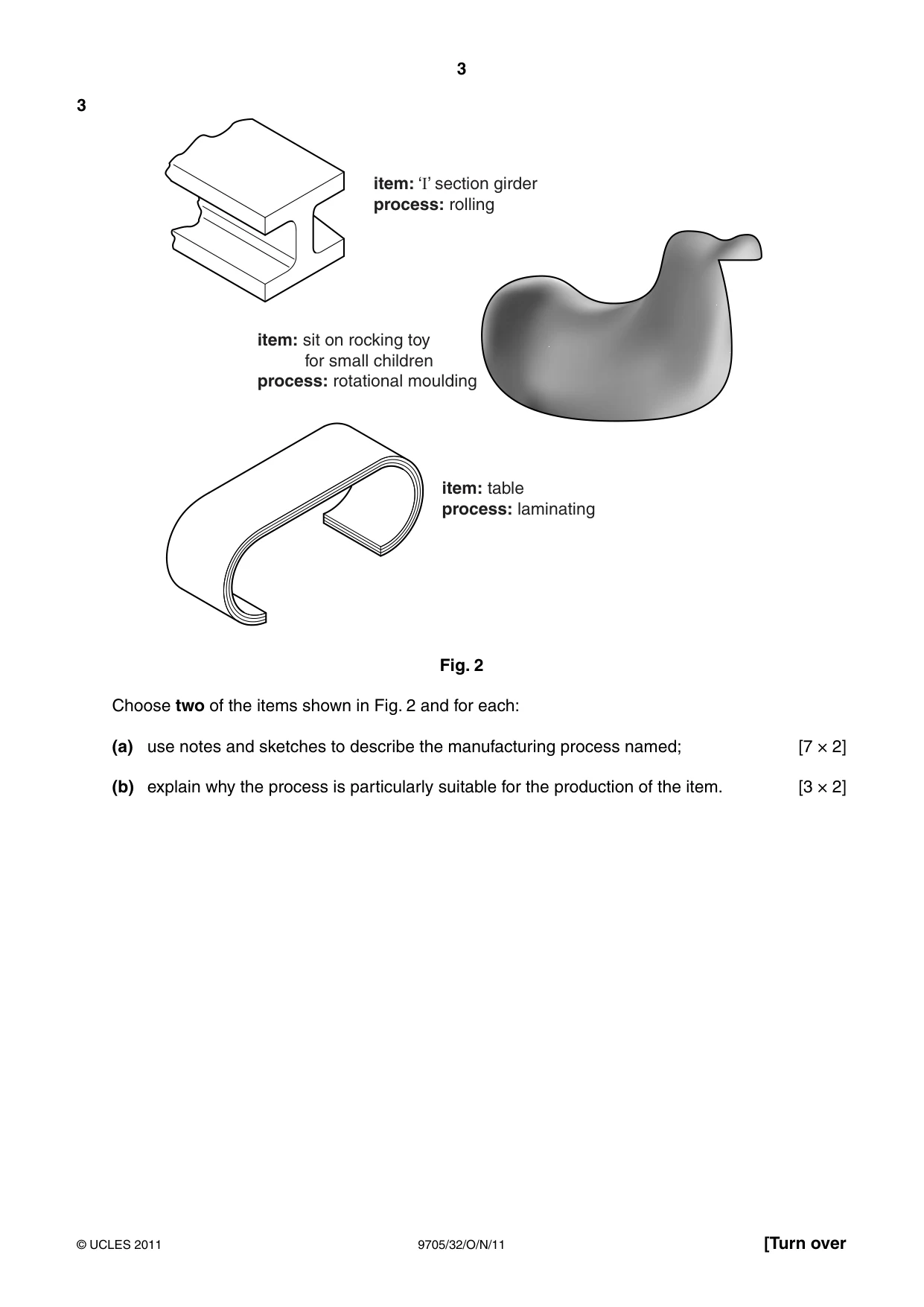 Cambridge A Level Design and Technology 9705 2011 Oct/Nov Paper 3 · Variant 2 question paper, page 3 of 12