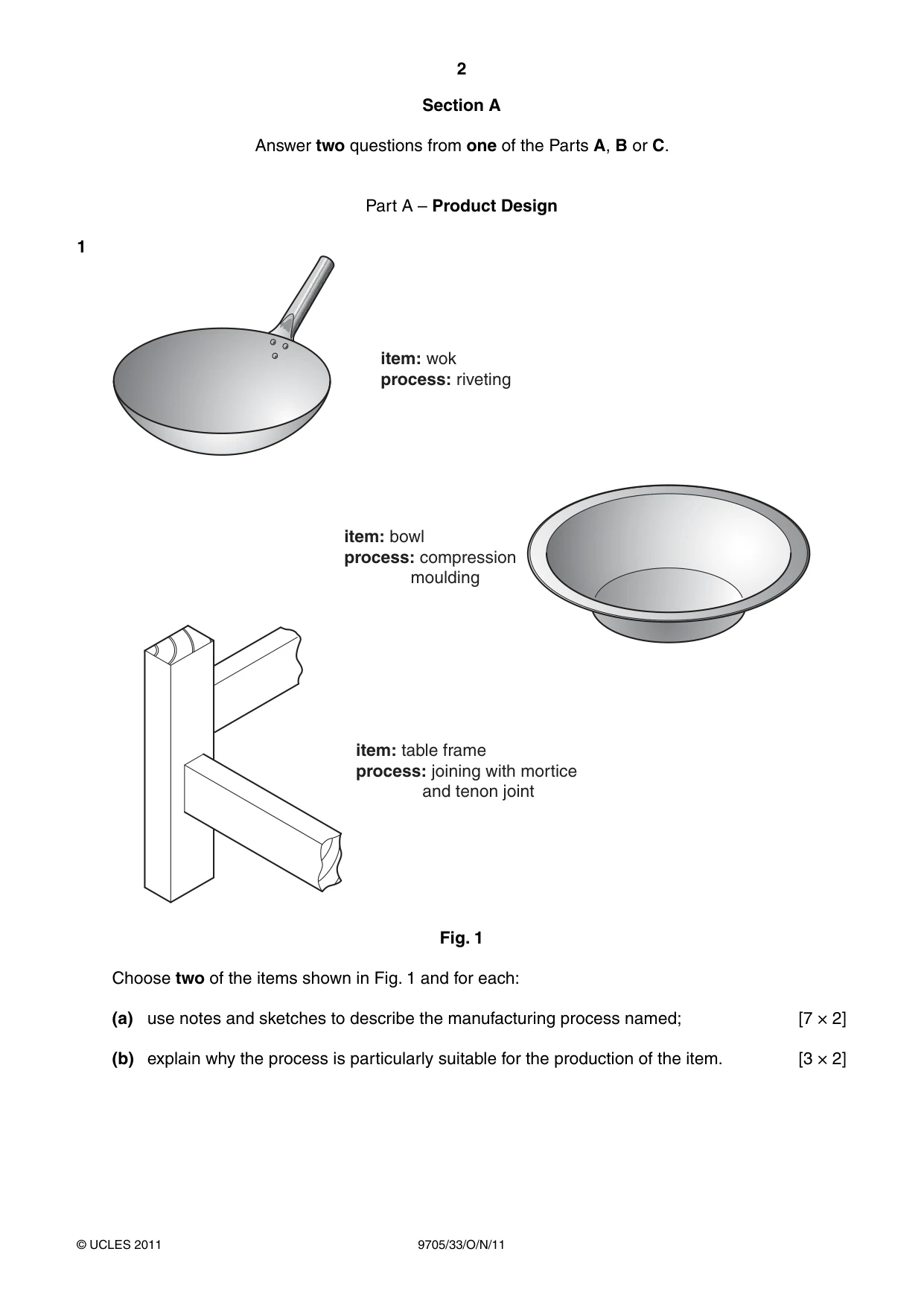 Cambridge A Level Design and Technology 9705 2011 Oct/Nov Paper 3 · Variant 3 question paper, page 2 of 12