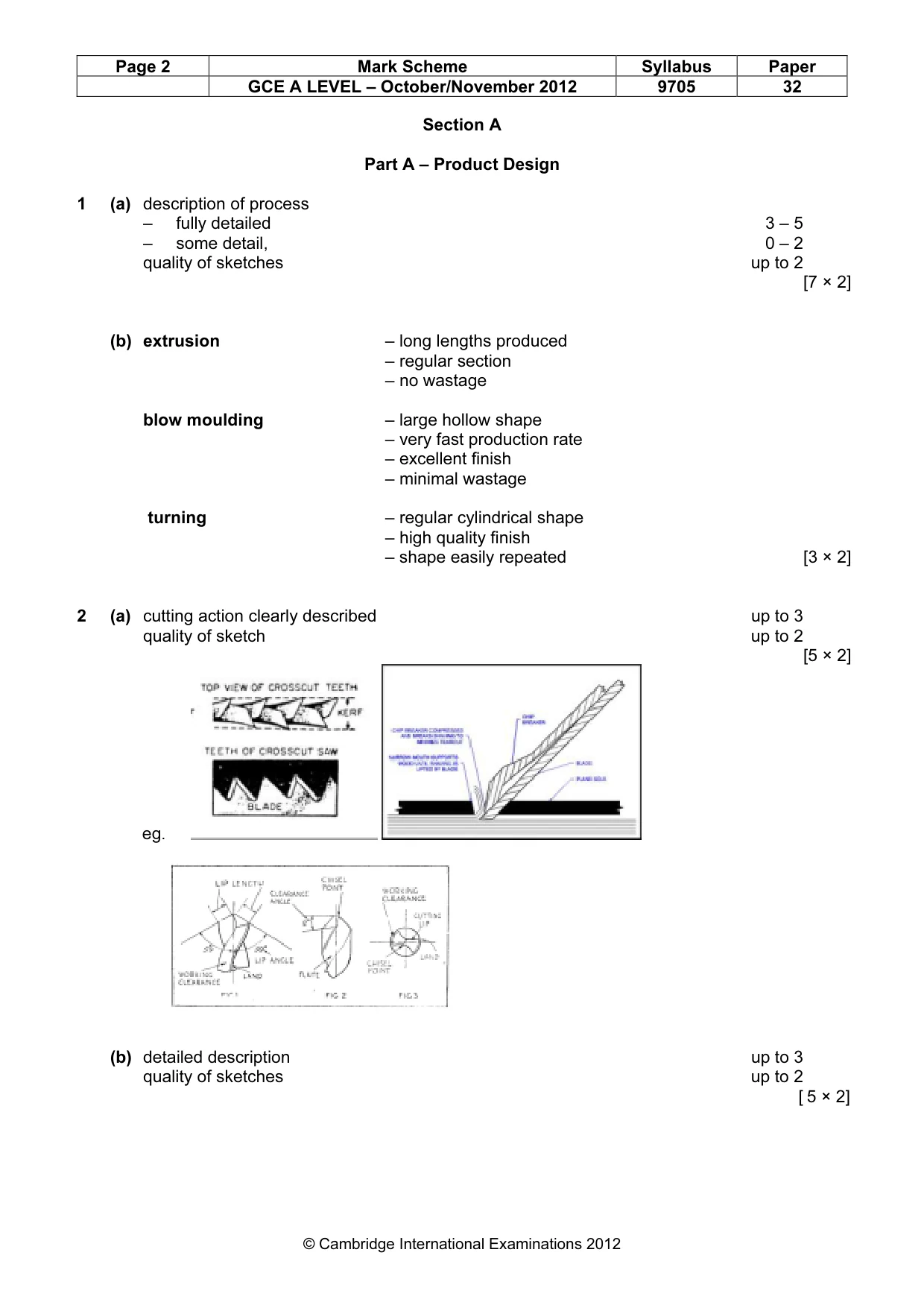 Mark scheme, page 2 of 6