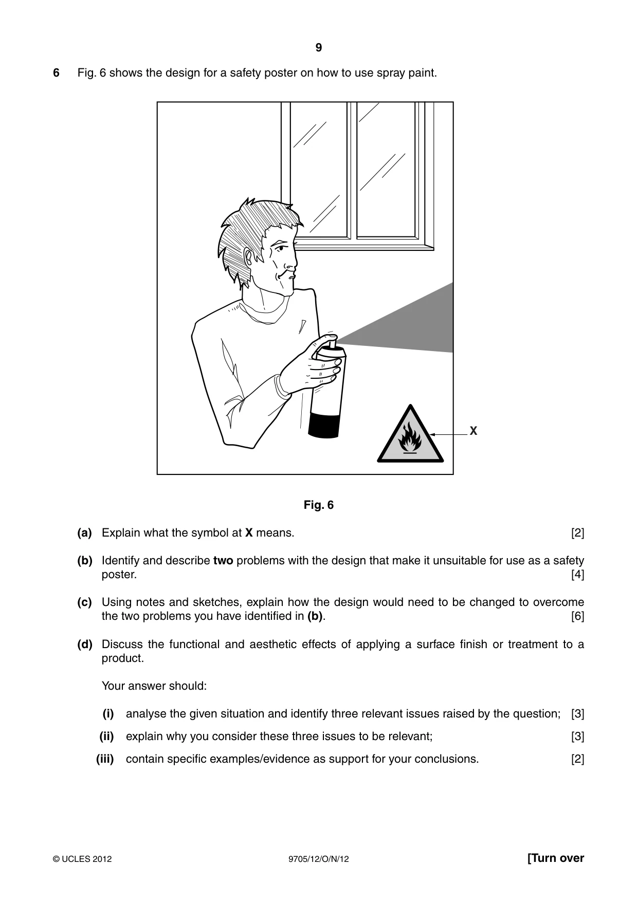 Cambridge A Level Design and Technology 9705 2012 Oct/Nov Paper 1 · Variant 2 question paper, page 9 of 12
