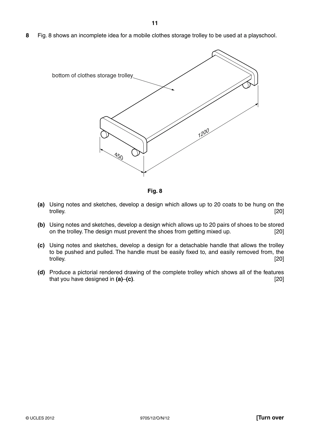 Cambridge A Level Design and Technology 9705 2012 Oct/Nov Paper 1 · Variant 2 question paper, page 11 of 12