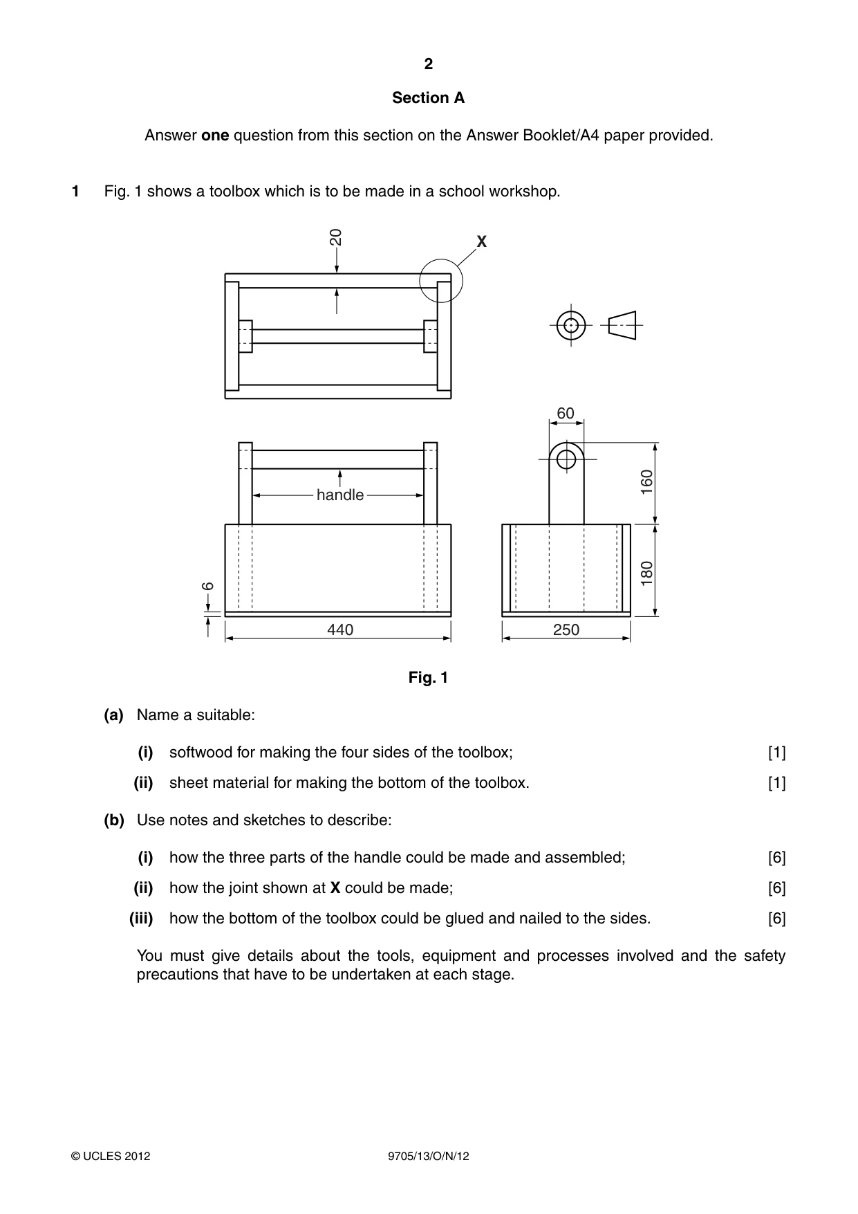 Cambridge A Level Design and Technology 9705 2012 Oct/Nov Paper 1 · Variant 3 question paper, page 2 of 12